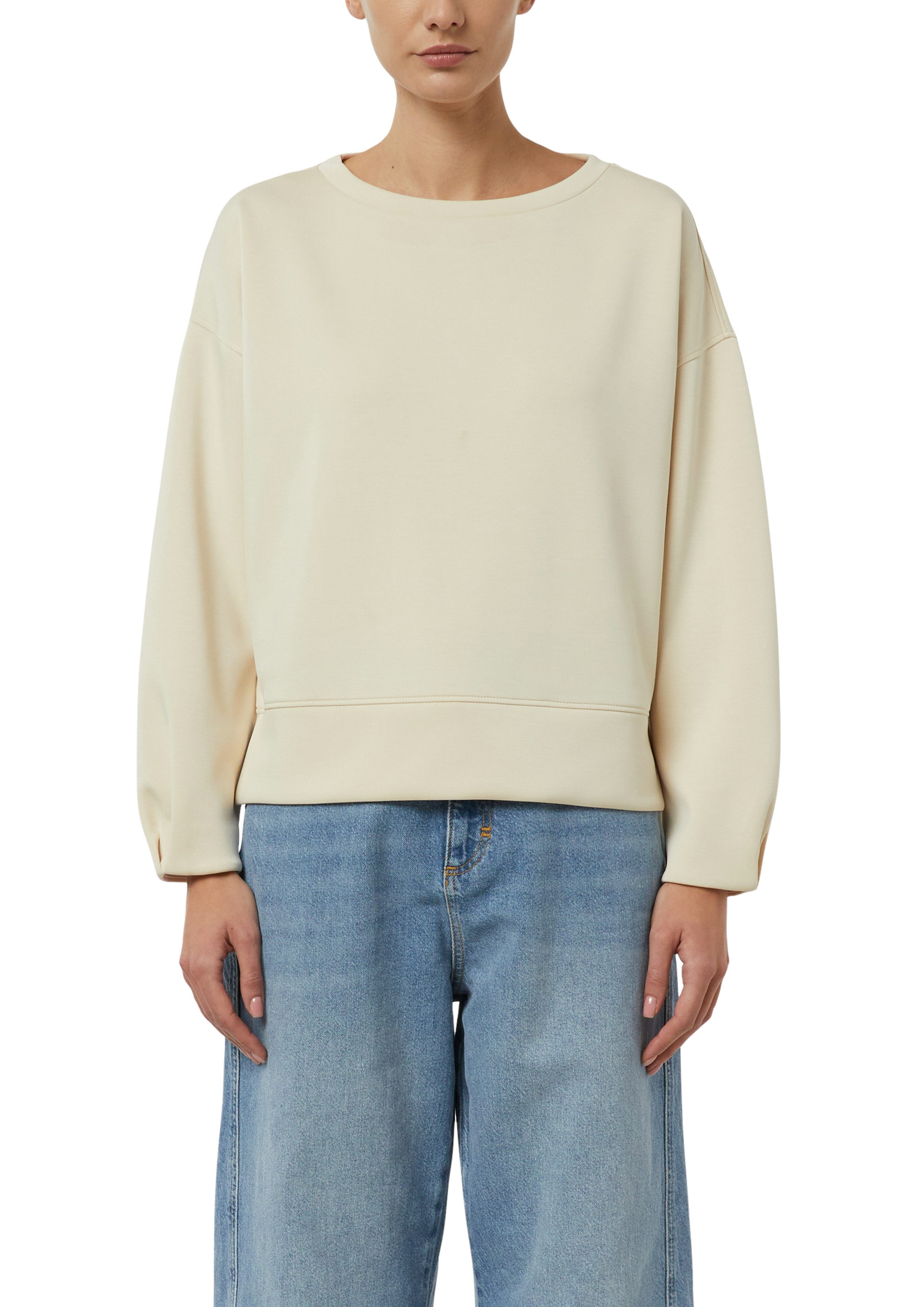 comma Sweater unifarben, mit Viskose und Stretch