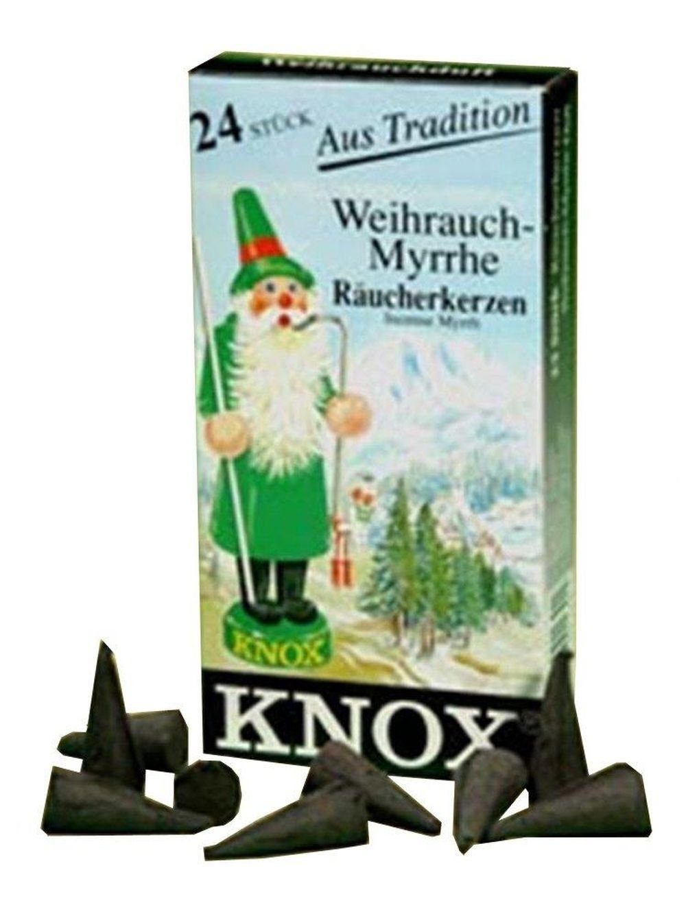 Weihrauch 5 24er KNOX Päckchen Räuchermännchen Räucherkerzen- Packung -