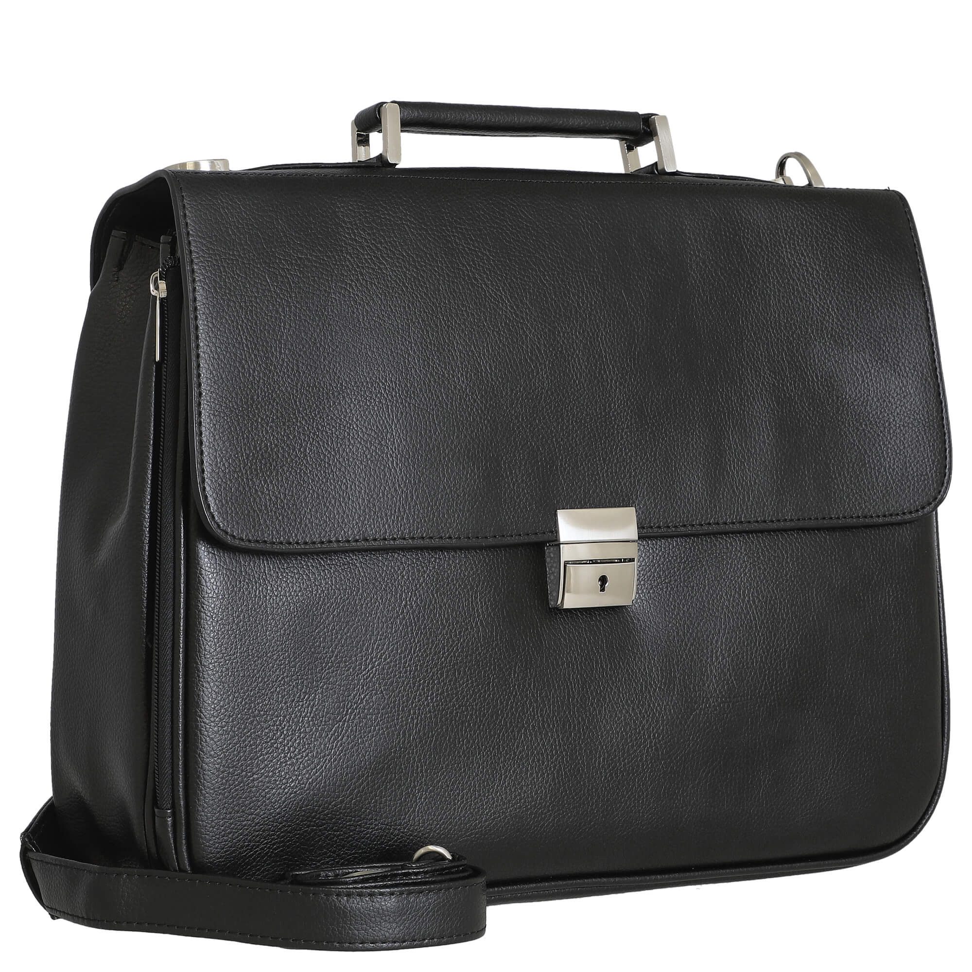 D&N Aktentasche Basic Line PU - Aktentasche 40 cm (schwarz)