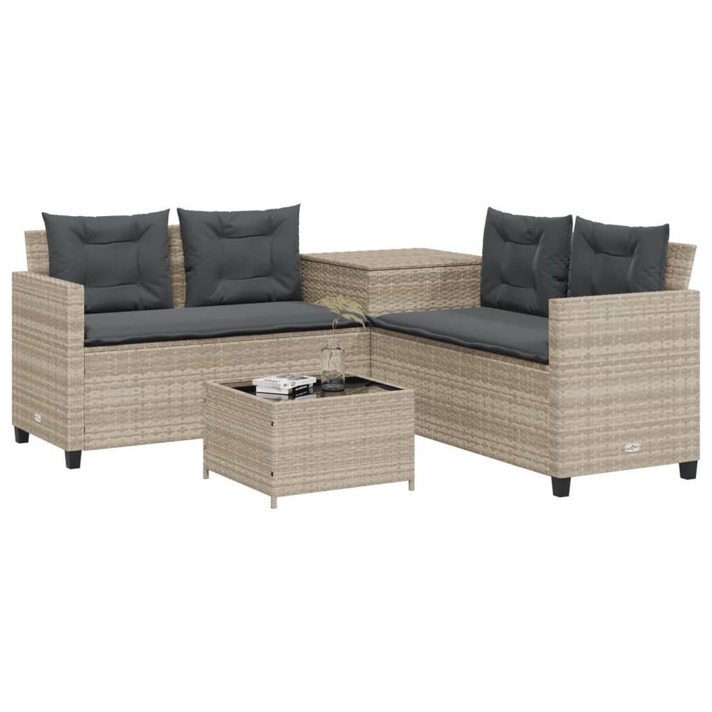 vidaXL Gartenlounge-Set Gartensofa in L-Form mit günstig online kaufen