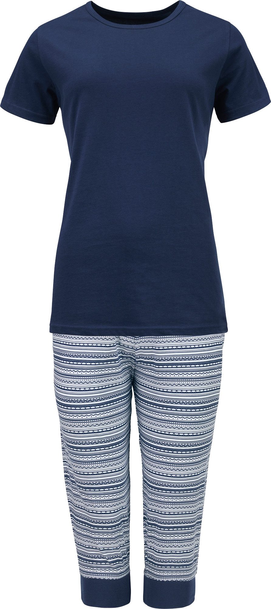 Erwin Müller Pyjama Damen-Schlafanzug Single-Jersey günstig online kaufen