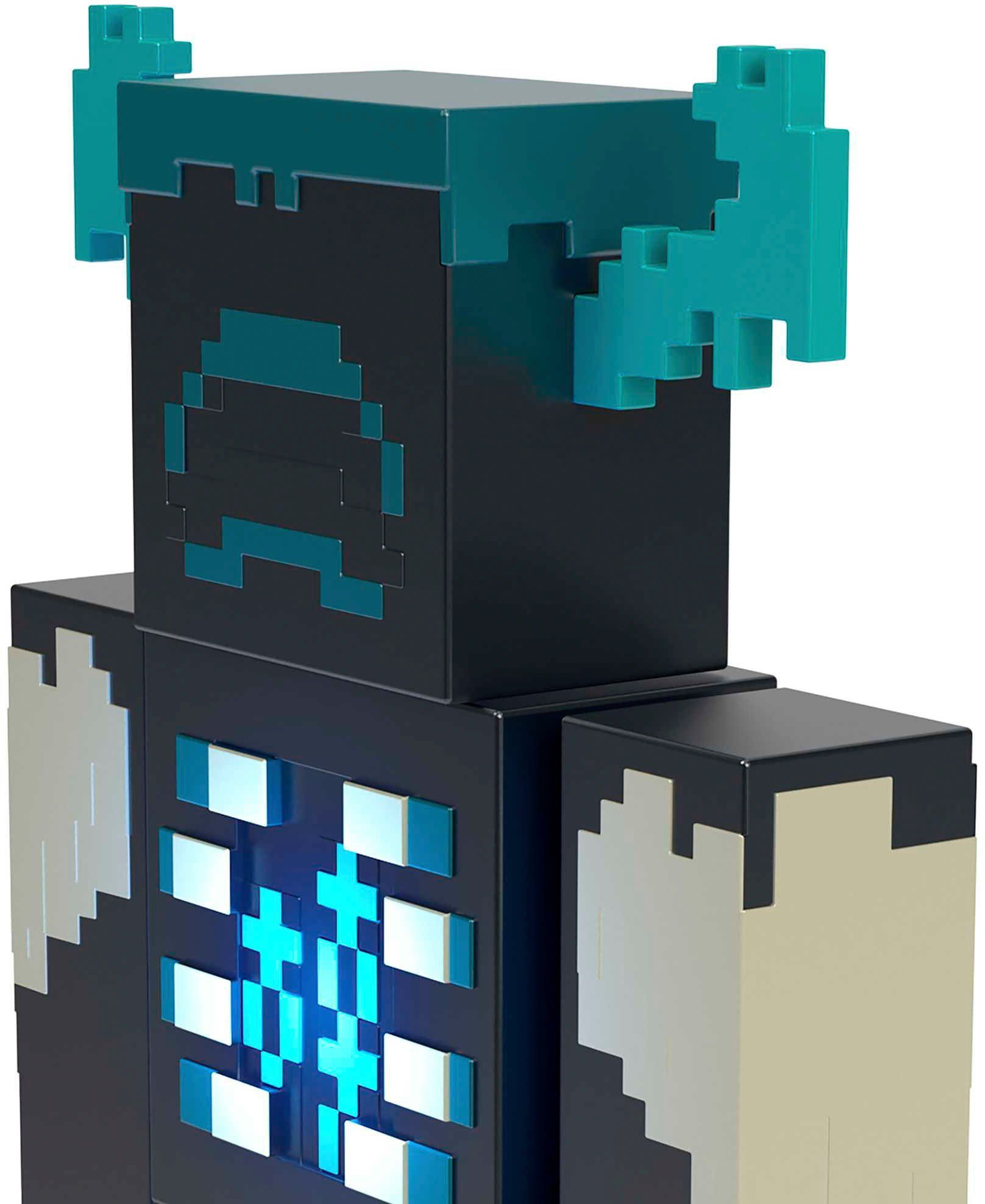 Mattel® Actionfigur Minecraft, The Warden, mit Licht & Geräuschen
