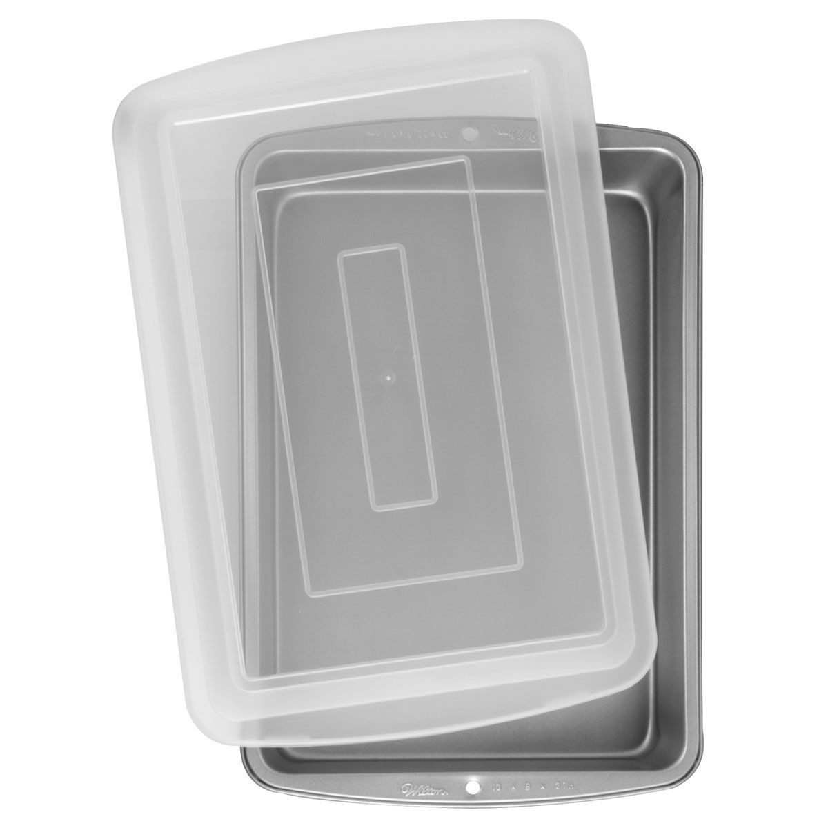 Wilton Backform Wilton Backform mit Deckel 32,5 x 22,5 x 5cm, (2-tlg), antihaftbeschichtet, mit Deckel