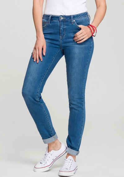 H.I.S Slim-fit-Jeans »High-Waist« Nachhaltige, wassersparende Produktion durch OZON WASH