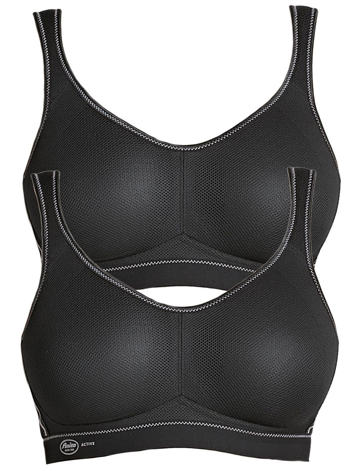 Anita Active Set: Sport-BH Sport BH Air Control (Spar-Set, 2-tlg) Stützfunktion Schwarz