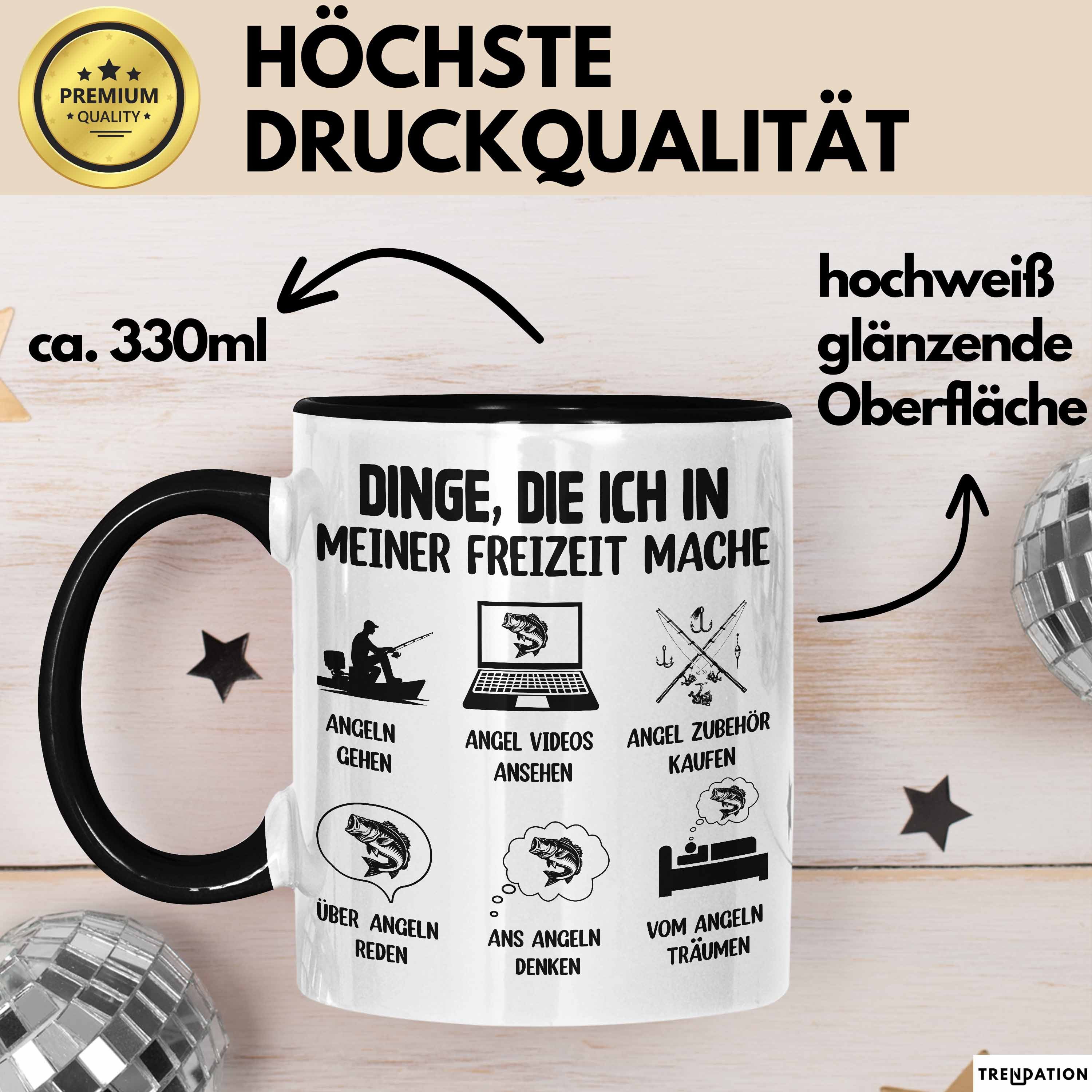 Trendation Tasse Dinge Die Ich In Meiner Freizeit Mache Angeln Tasse Geschenk Für Angle