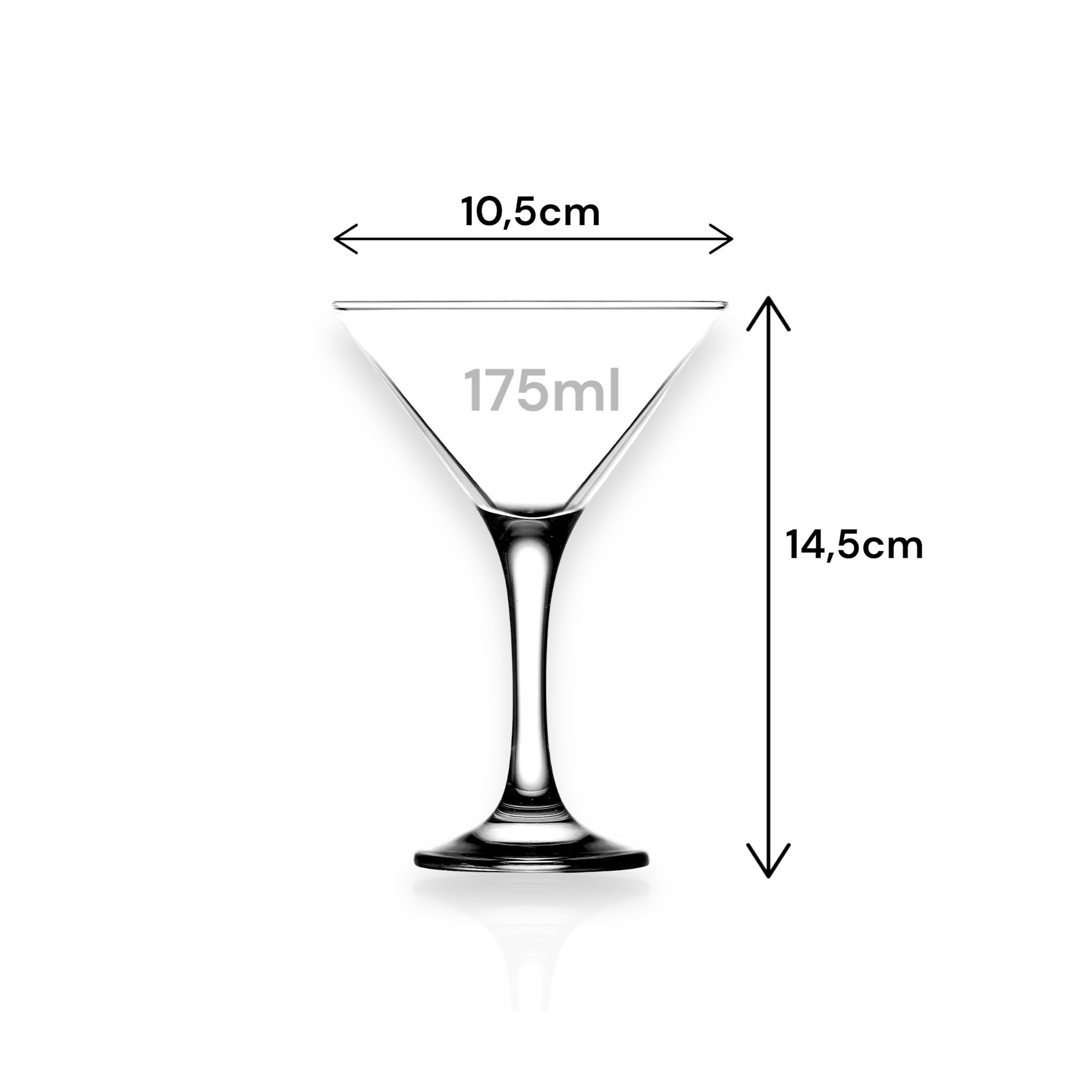 LAV Martiniglas LAV Misket Martinigläser – 175 ml (6 oz), 12-tlg.