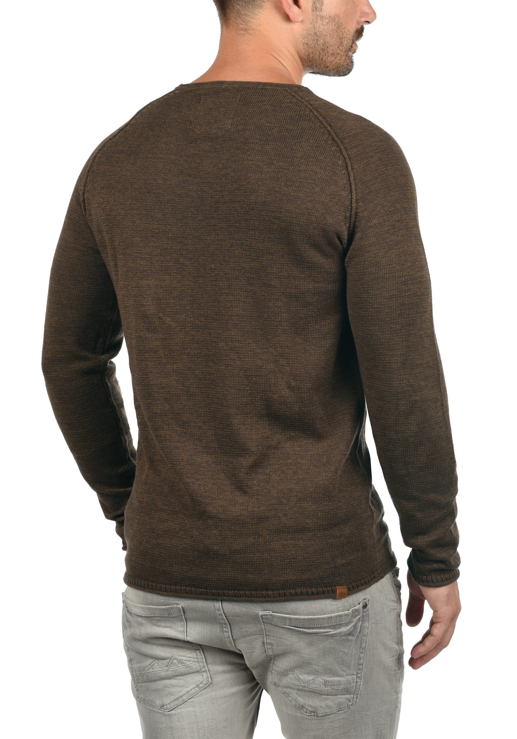 Blend Strickpullover BHDan Stilvoller Strickpullover mit aufgerollten Säumen