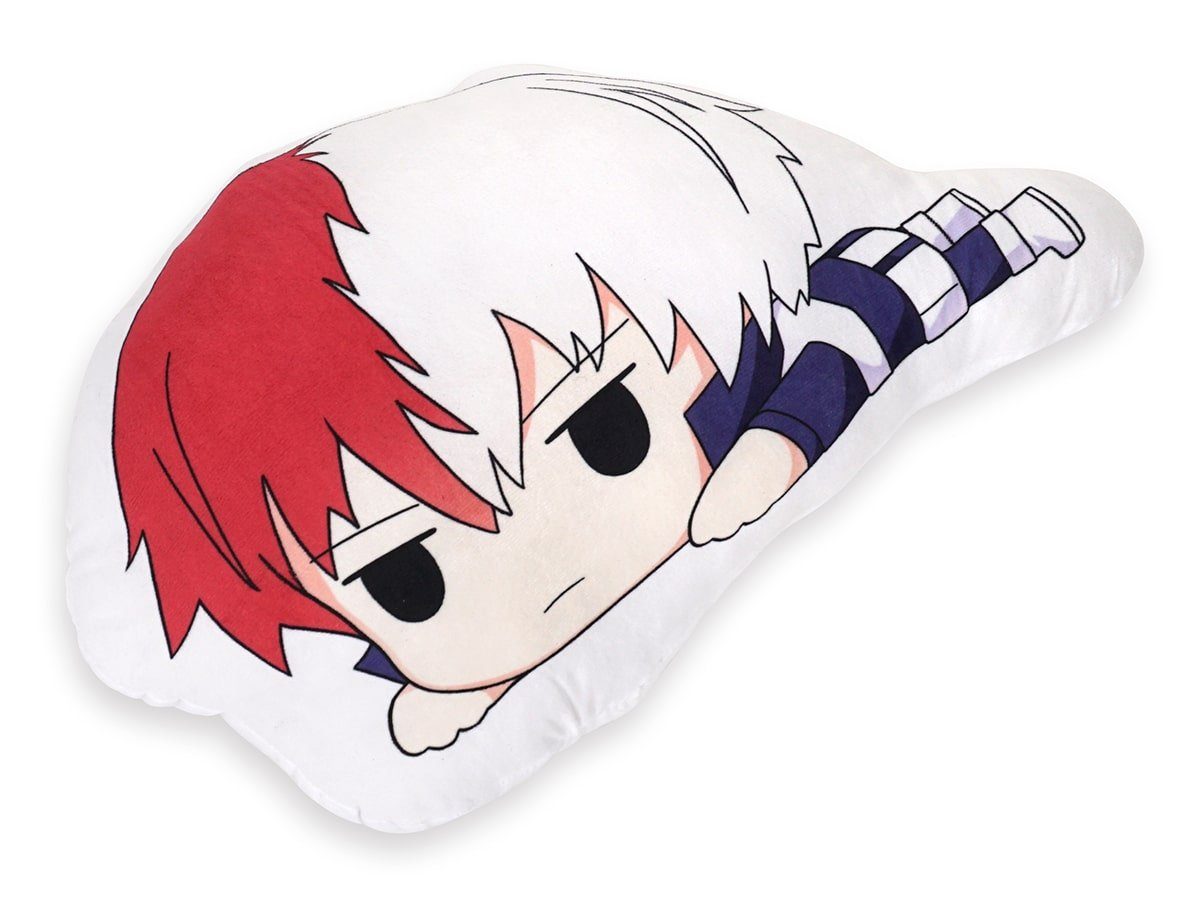 Fans, für Kissen Academia Dekokissen Chibi Dekokisse, Todoroki von GalaxyCat Weiß Kuschelkissen Hero My Shoto Chibi