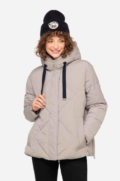 Laurasøn Steppjacke Steppjacke Laurasøn-Kapuze verdeckter Zipper