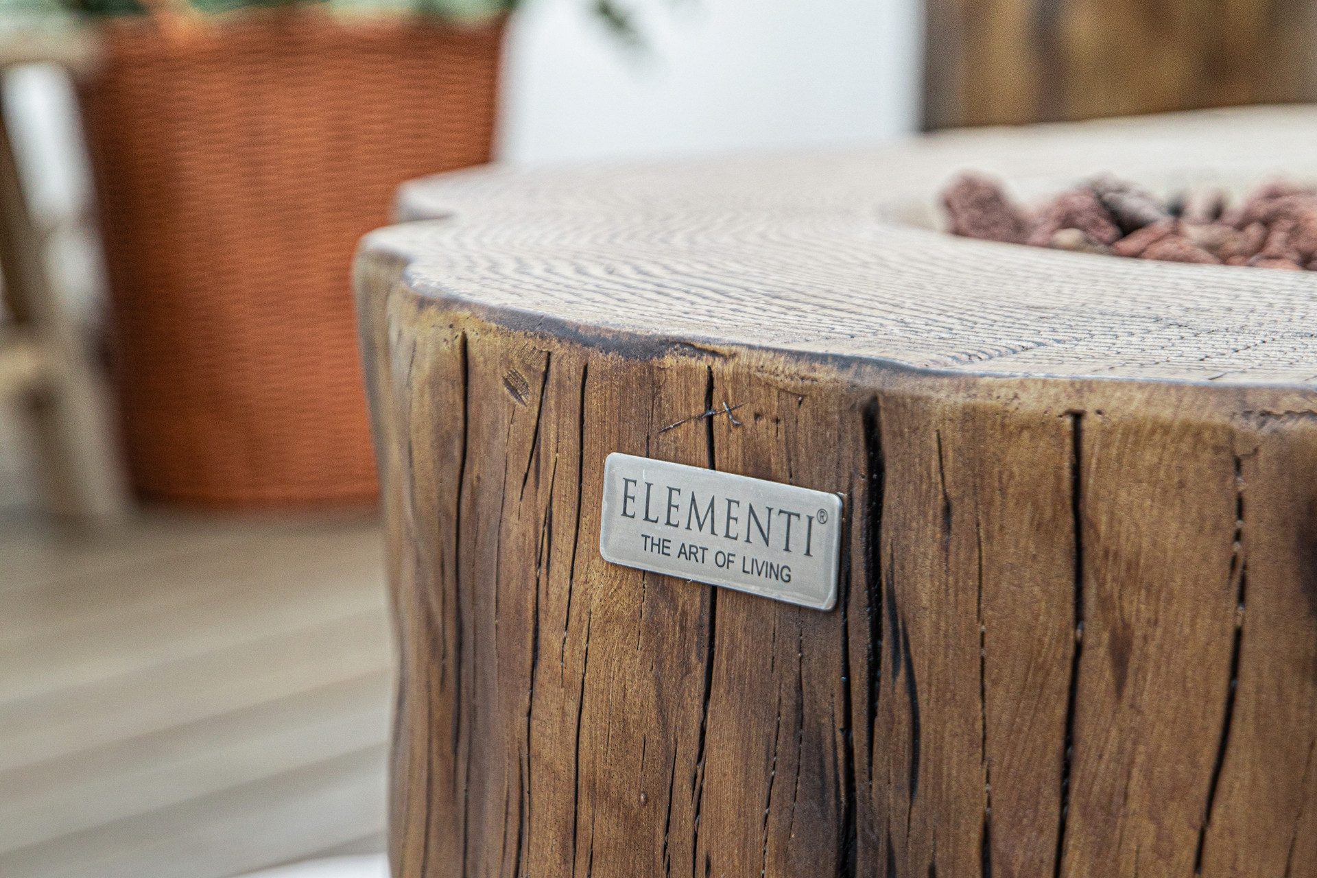 ELEMENTI Feuertisch Manester Feuerstelle aus Beton - Komplett-Set mit Zubehör, (SET, 1-St., inkl. mehreren Komponenten), Beton,(106x100x43cm)