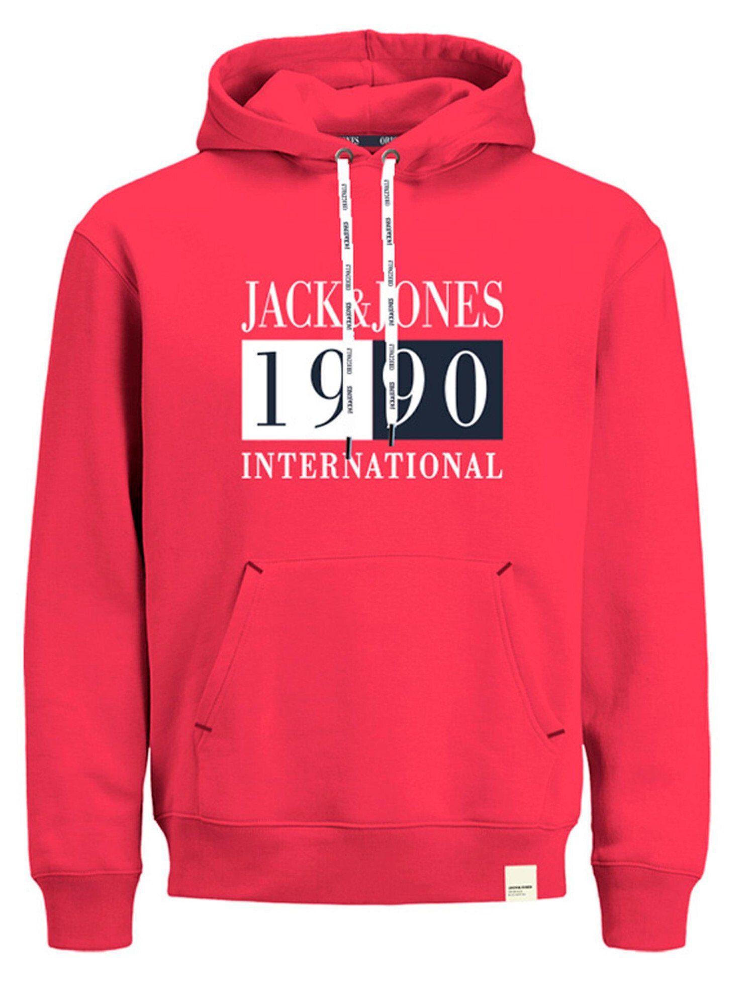Jack & Jones Hoodie mit Kapuze rot Hoody Kapuzensweatshirt International