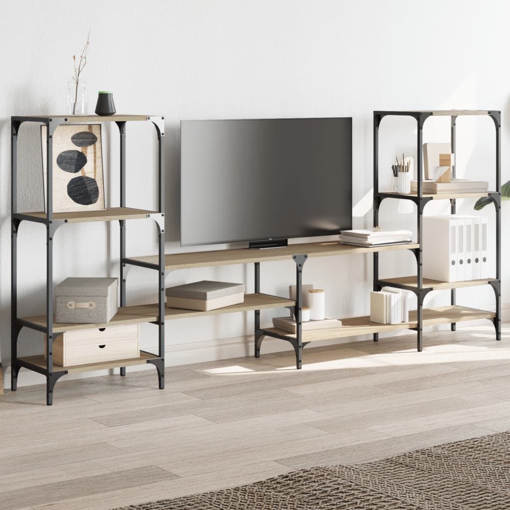 vidaXL TV-Schrank TV-Schrank Sonoma-Eiche 206,5x28,5x95 cm günstig online kaufen