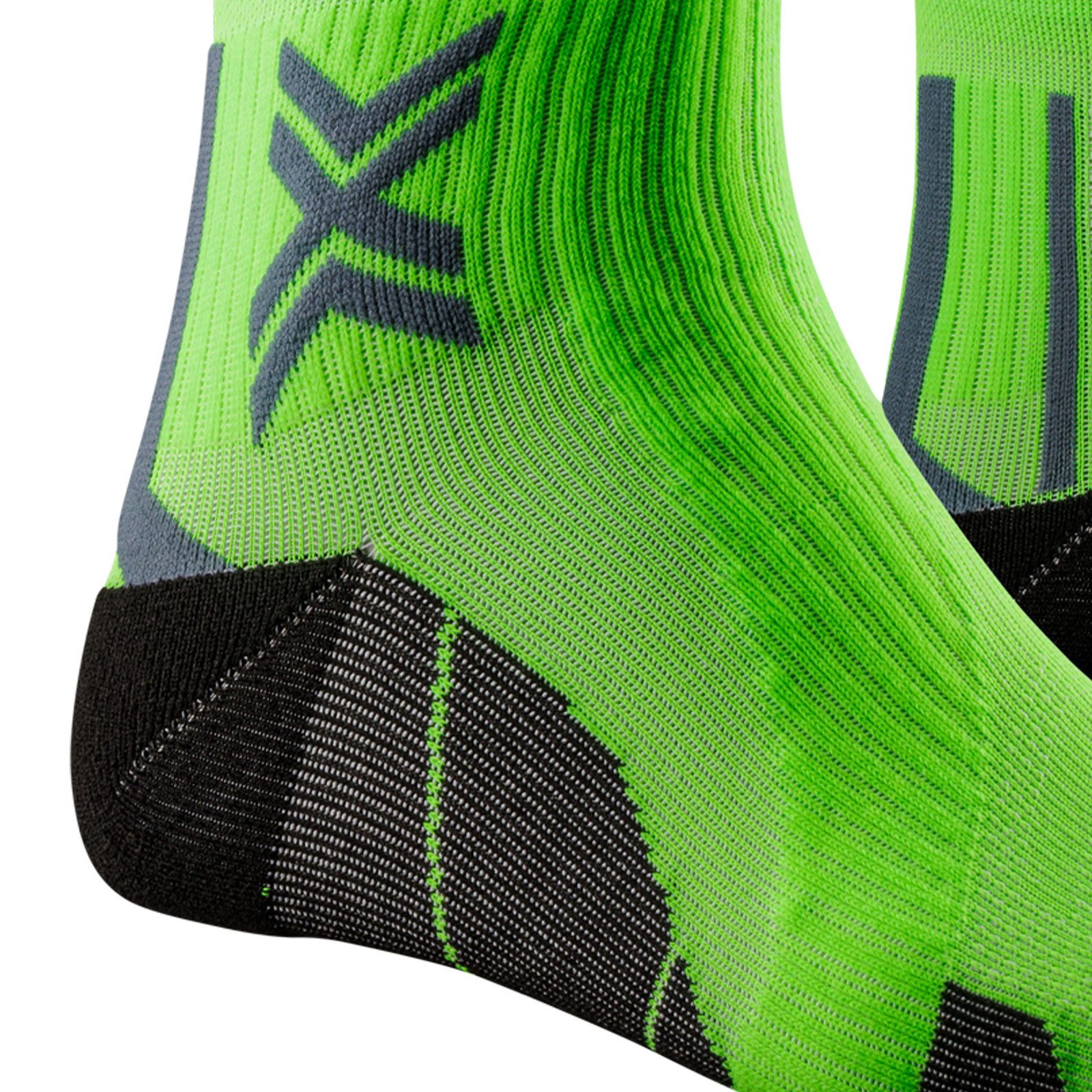 X-Socks Laufsocken Run Perform Ankle Fluo Green Optimale Druckverteilung und Top Komfort