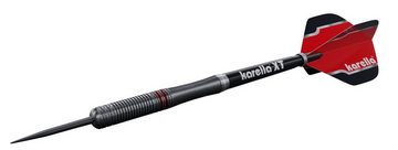 Karella Dartpfeil Steeldart Karella Fighter, schwarz, 90% Tungsten, 22g oder 24g