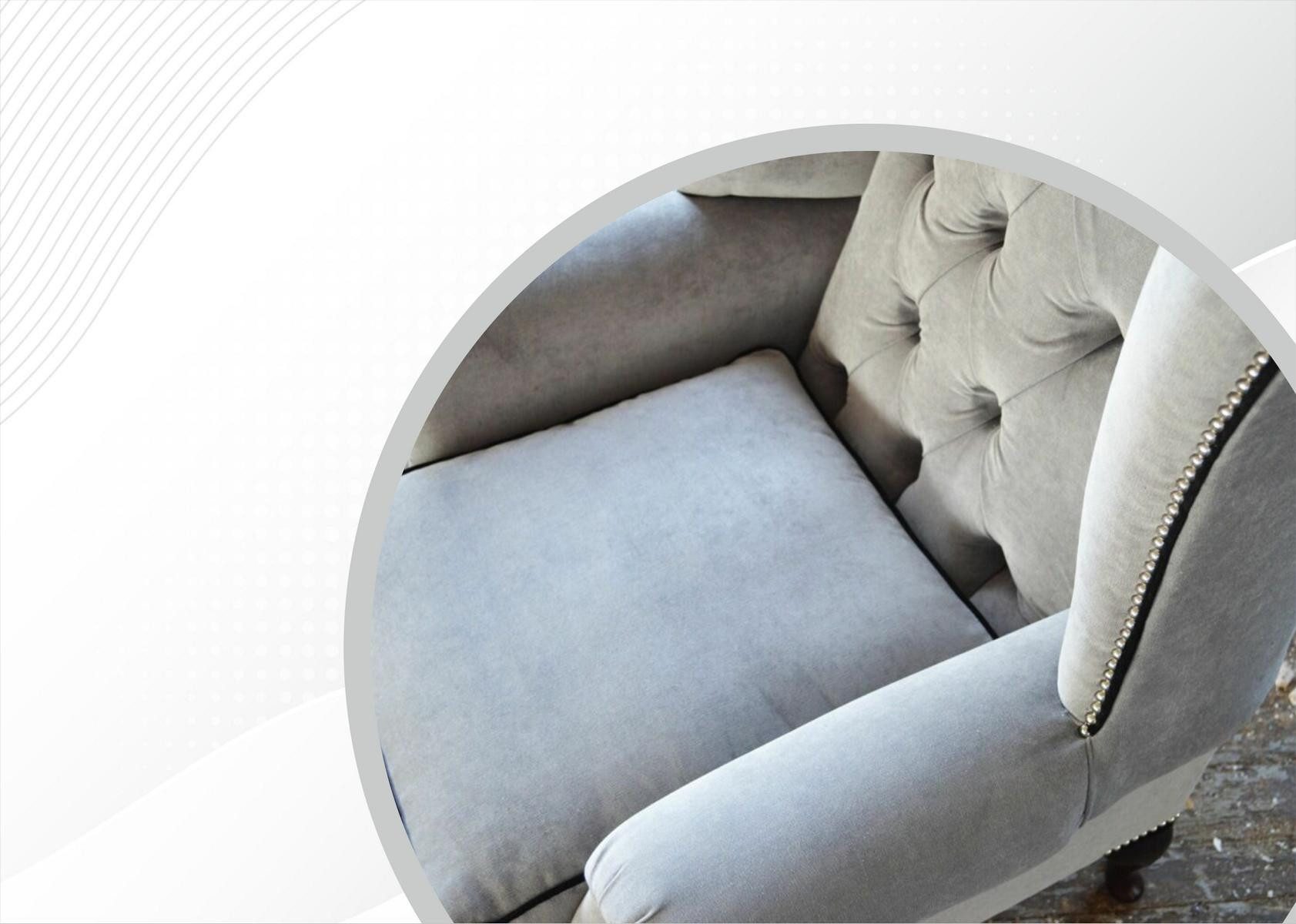 Xlmoebel Ohrensessel Gemütlicher Relaxsessel aus hochwertigem Textil in stilvollem Design (Sessel), Hergestellt in Europa