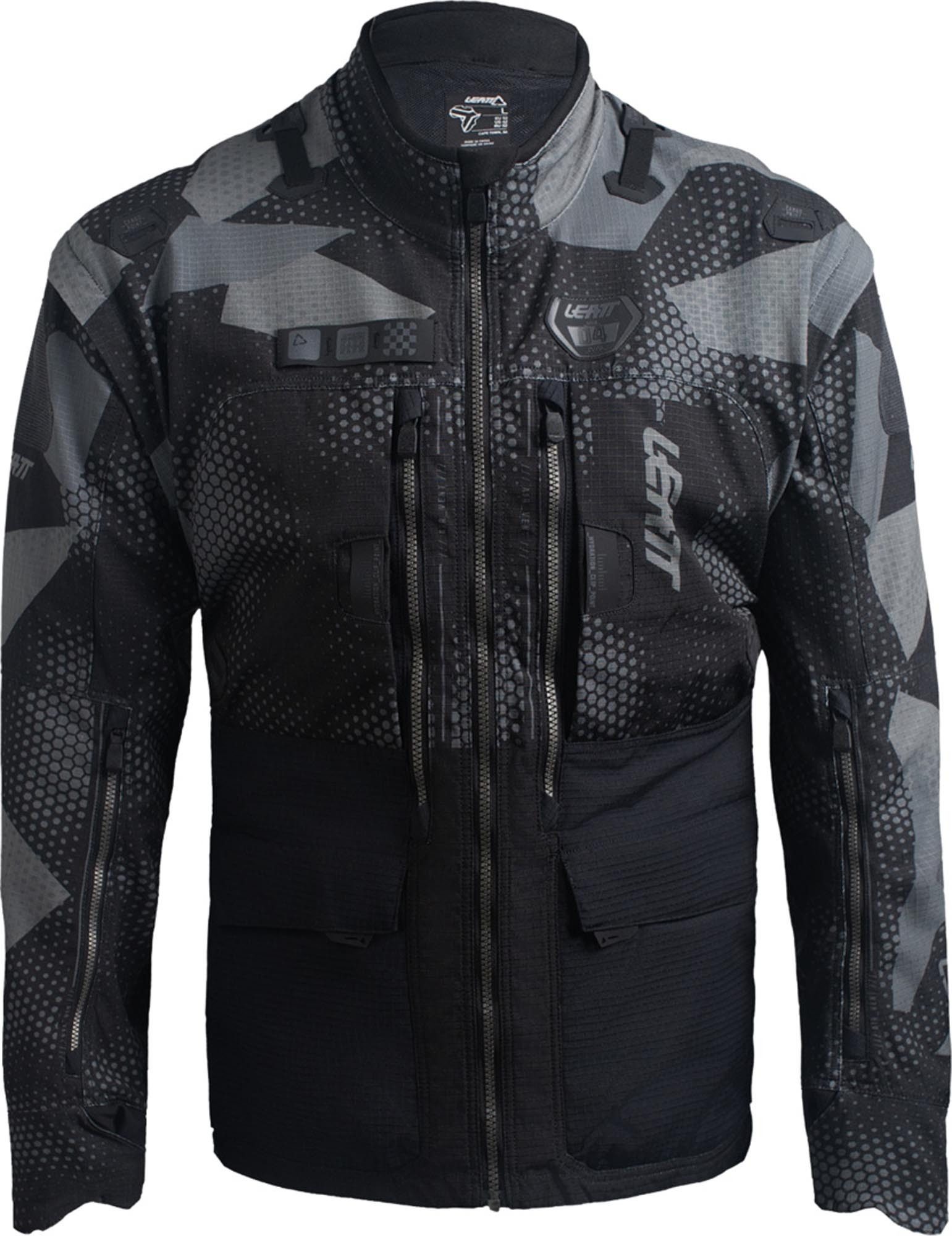 Leatt Motorradjacke Moto 5.5 Camo Enduro Jacke reflektierende Elemente,belüftet,wasserabweisend