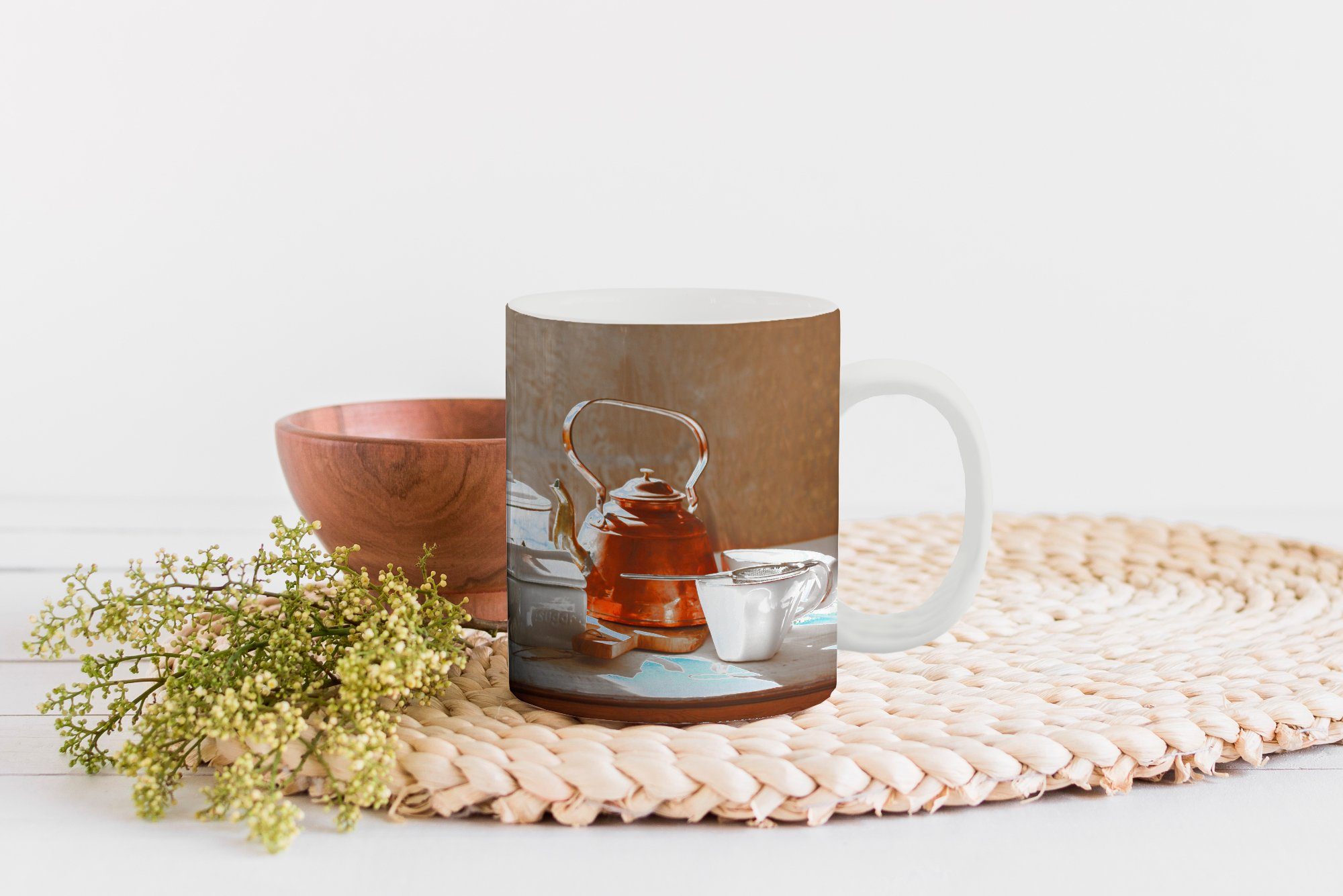 Tasse Kochgeschirr Keramik, MuchoWow Tee - Geschenk Kaffeetassen, Becher, Küche, Teetasse, Teetasse, -