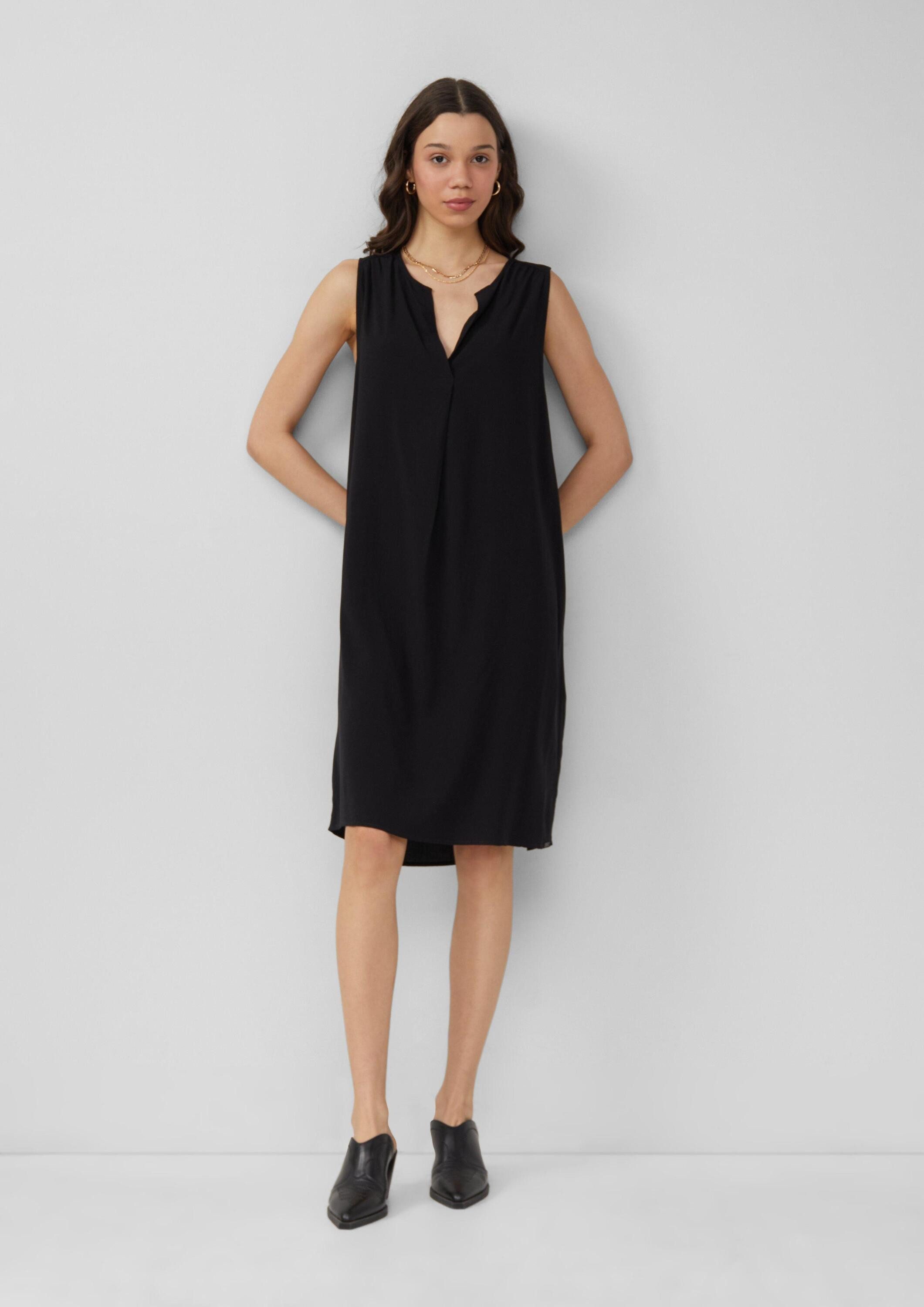 QS Minikleid Kleid Knielanges Viskosekleid günstig online kaufen