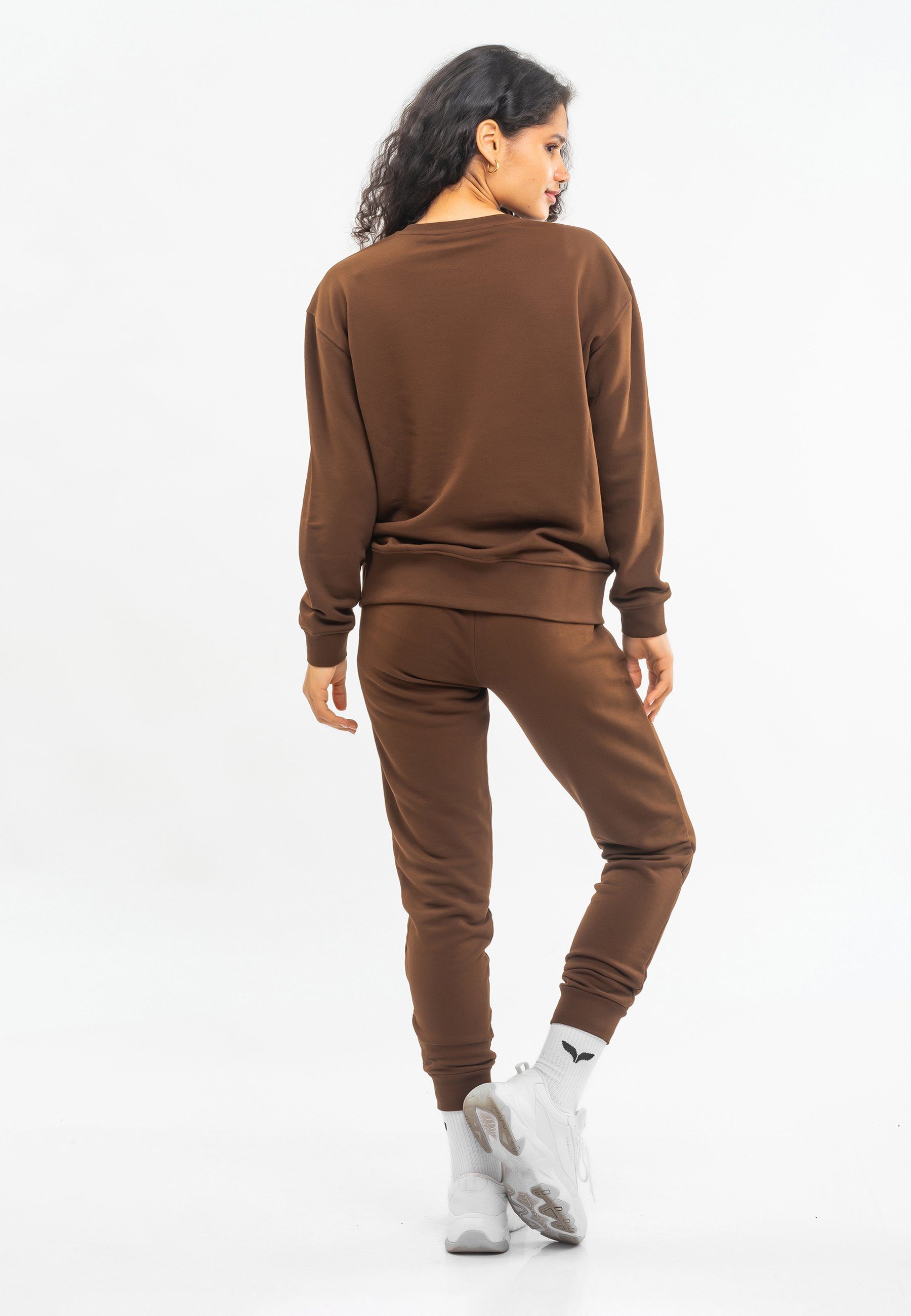 SETS FIT PANTS WOMEN OVERSIZE BROWN Tom Freizeitanzug Barron AND SWEATSHIRT