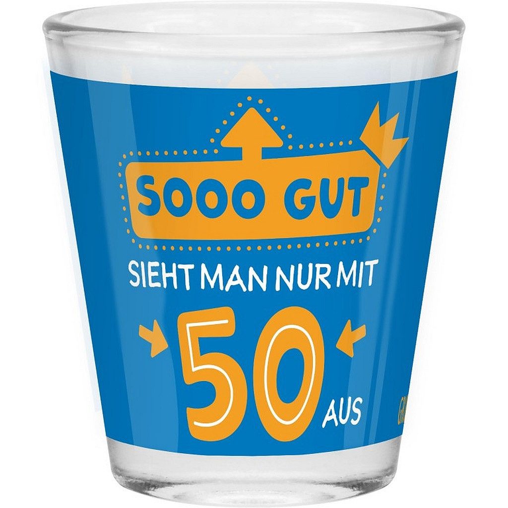 Sheepworld Schnapsglas Schnapsglas Shot Stamper Lustiges Motiv Geschenk Sheepworld 50, Material: Glas