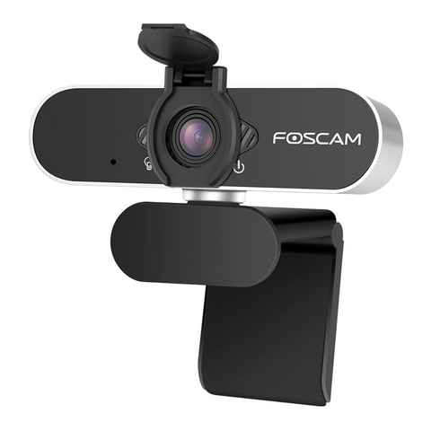 Foscam W21 1080P Full HD USB Webcam (Weitwinkelobjektiv, integriertes Mikrofon, Abdeckung zum Schutz der Privatsphäre)