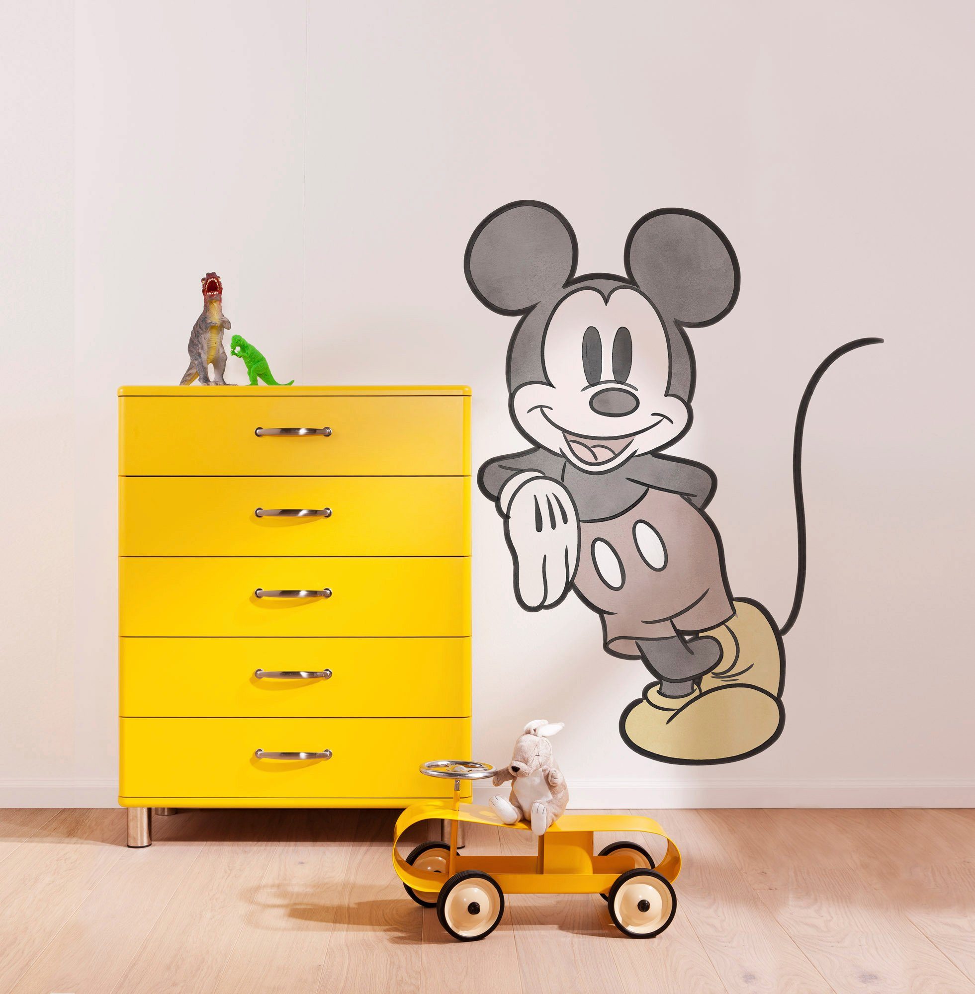 Komar Fototapete Selbstklebende Vlies - Mickey Essential - Größe 100 x 127 cm, glatt, bedruckt, Kinderzimmer