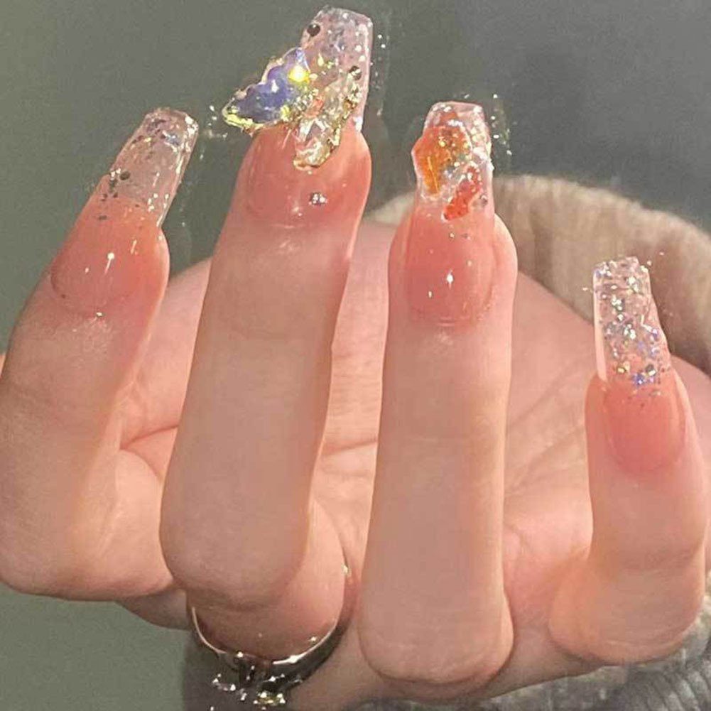 Blusmart Kunstfingernägel Schmetterlings-Nagelkunst-Aufkleber, Einfach Modisch, Verwenden, Zu Kunstfingernägel