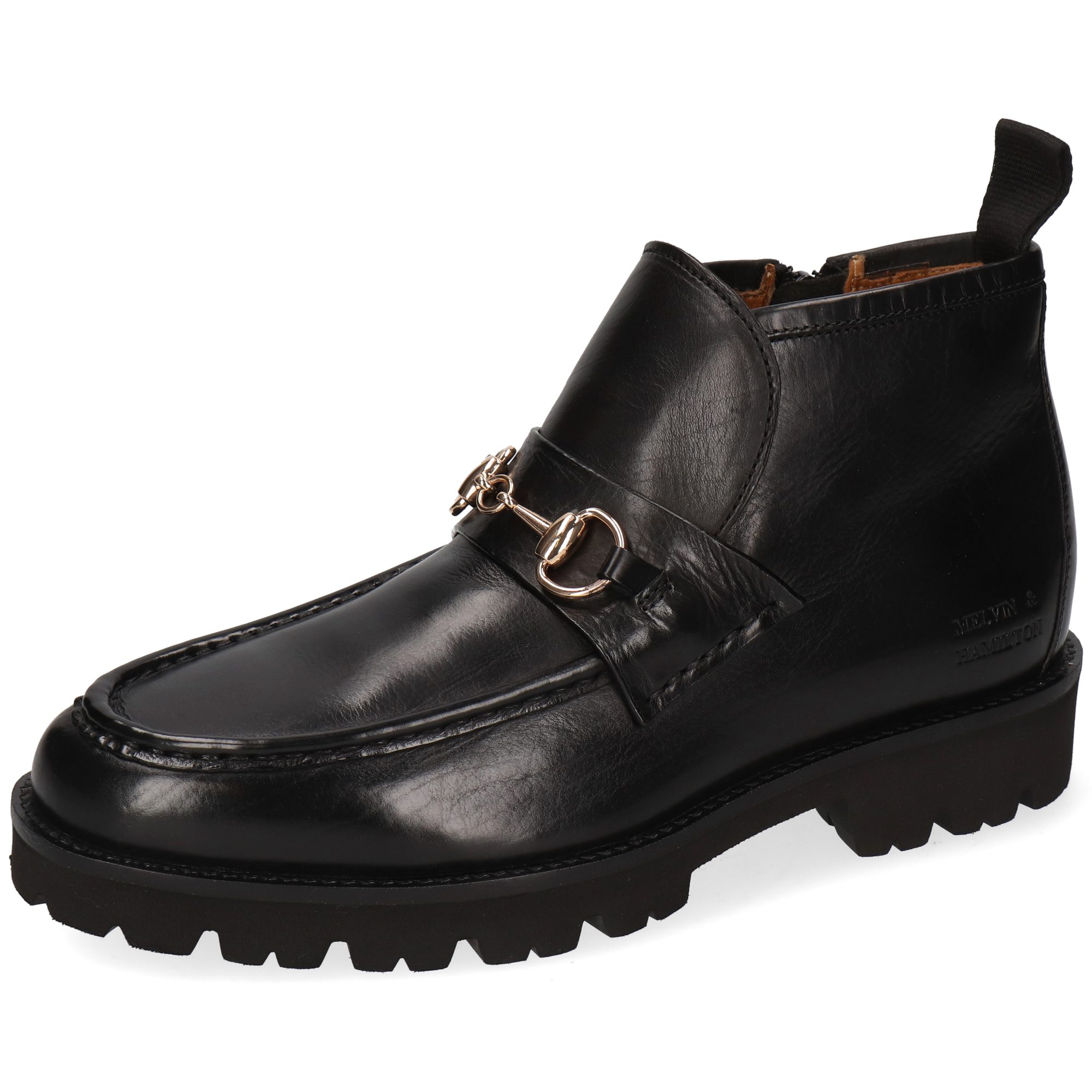 Melvin & Hamilton Gianna 32 Leder-Stiefeletten für Damen Stiefelette Flache Absätze, Echtes Leder, Vegetabile Gerbung