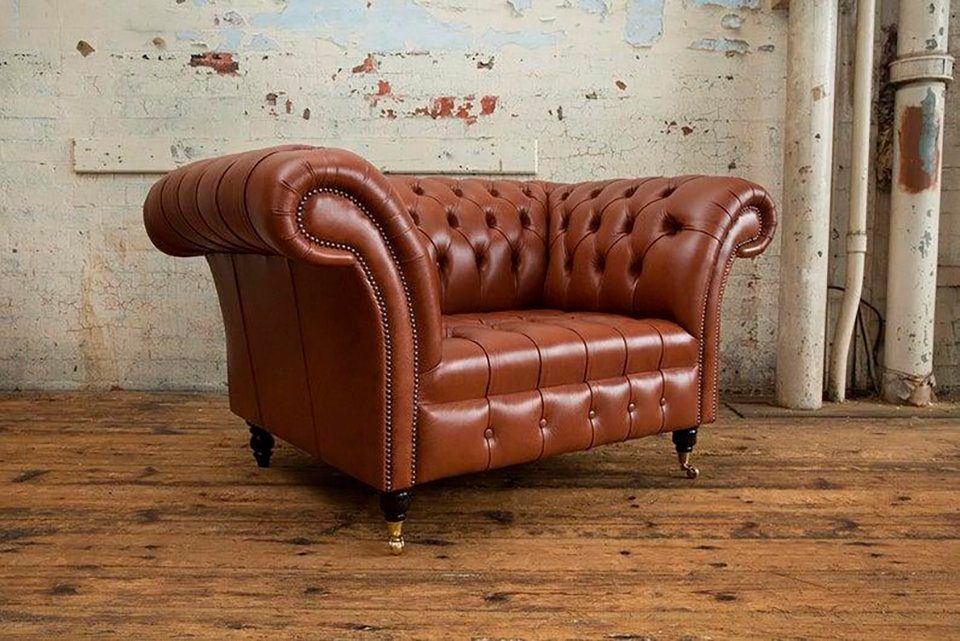 1 Sitzer Sessel Chesterfield-Sessel, JVmoebel Design Chesterfield