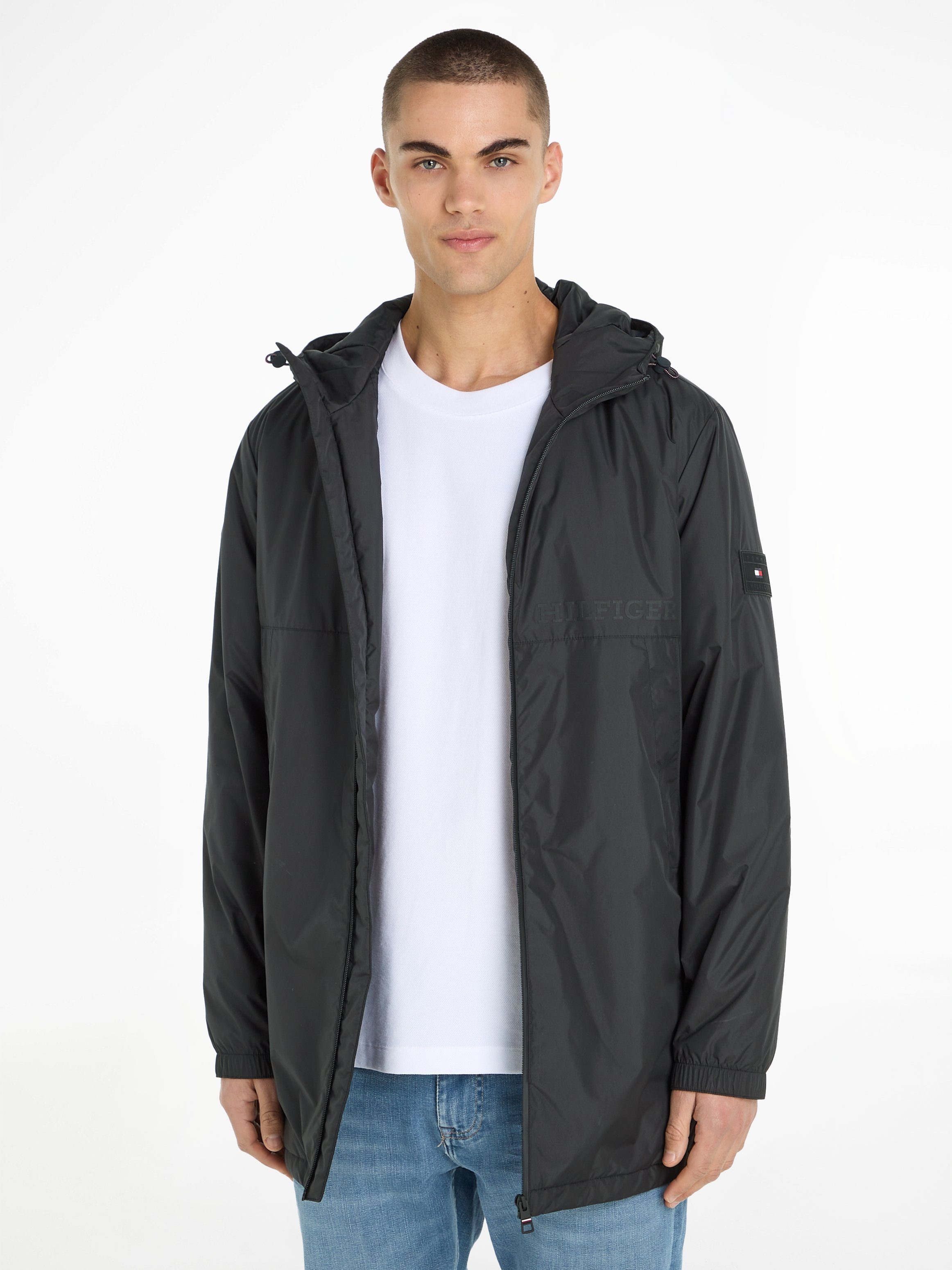 Tommy Hilfiger Parka PORTLAND PARKA mit Hilfiger Schriftzug auf der Brust