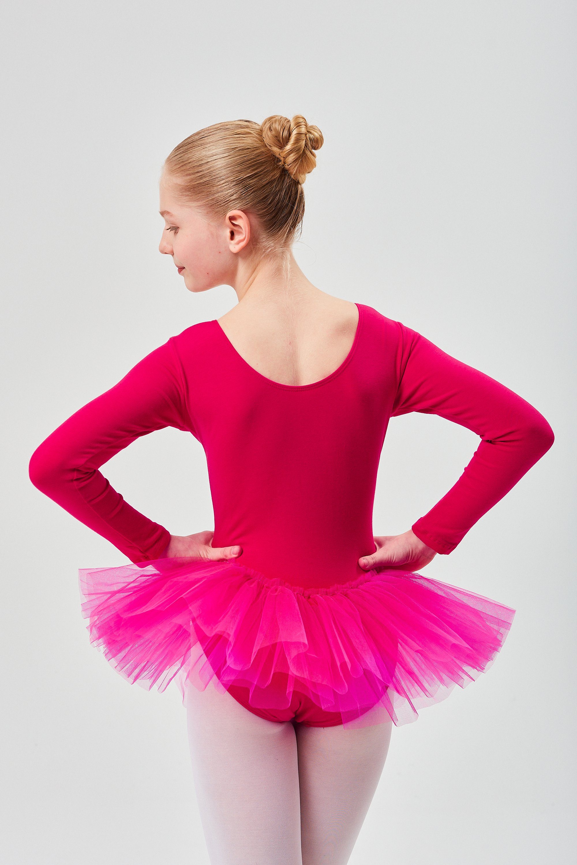 Alea mit Mädchen tanzmuster mit Ballett pink Ballettkleid langem Tüllkleid Arm Tutu Tüllrock für