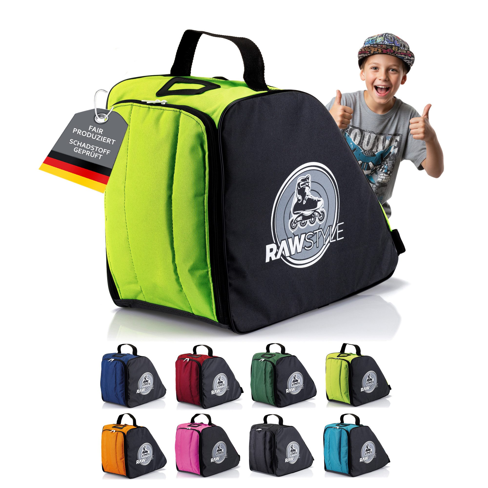Sporttasche Skater Rucksack für Inliner Rollschuhe Skatese wasserdicht robust
