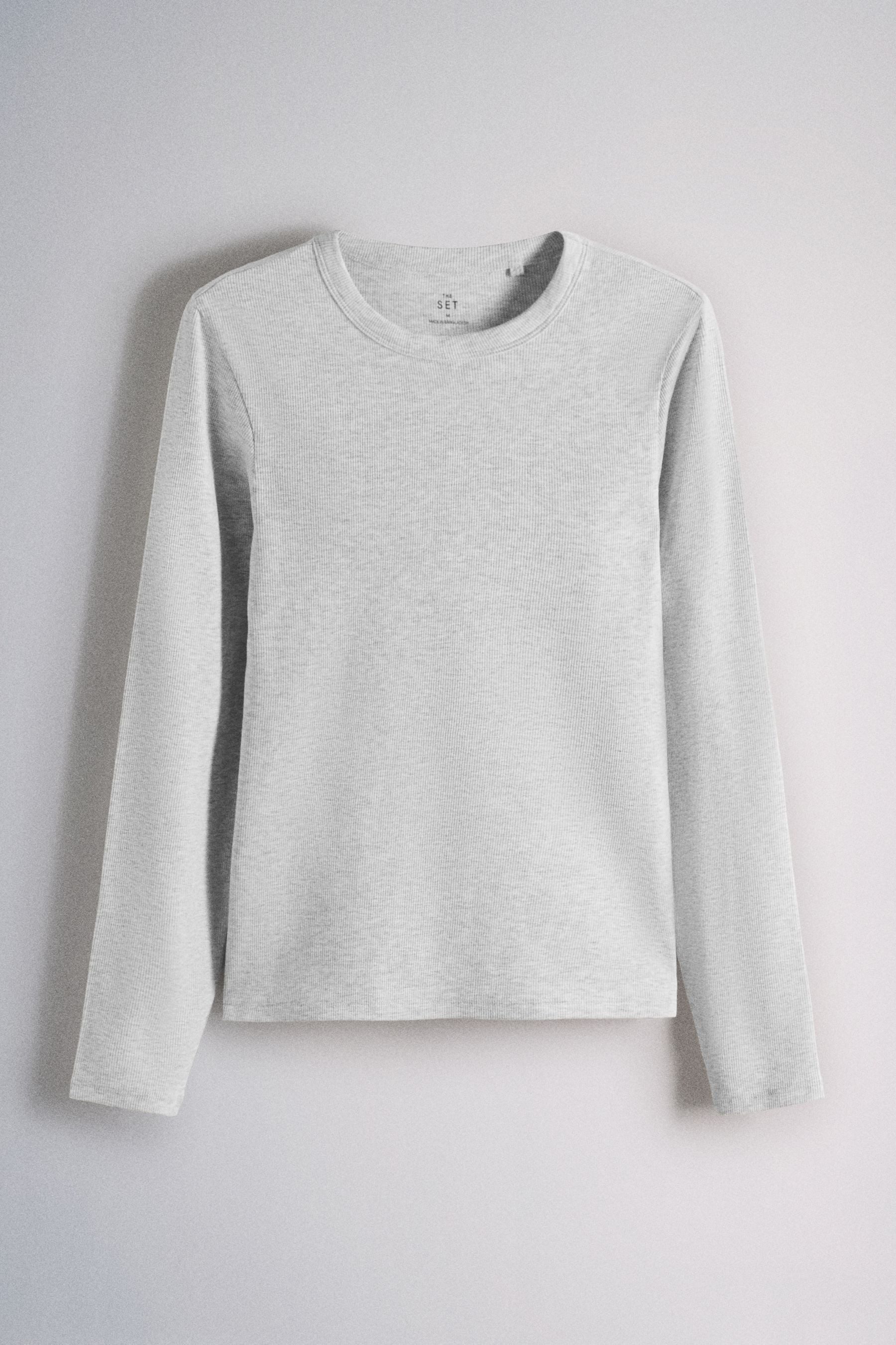 The Set Langarmshirt The Set Gerippte Langarmshirts, 5er-Pack (5-tlg)