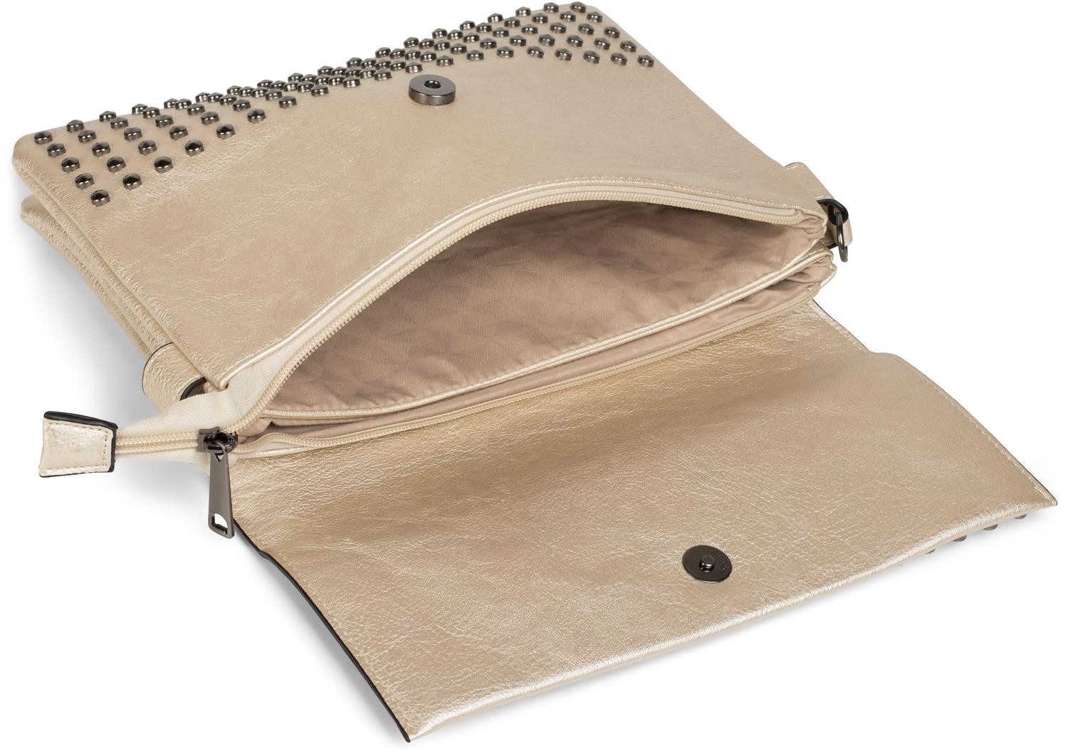 styleBREAKER Clutch Clutch mit Spitz Nieten (1-tlg)