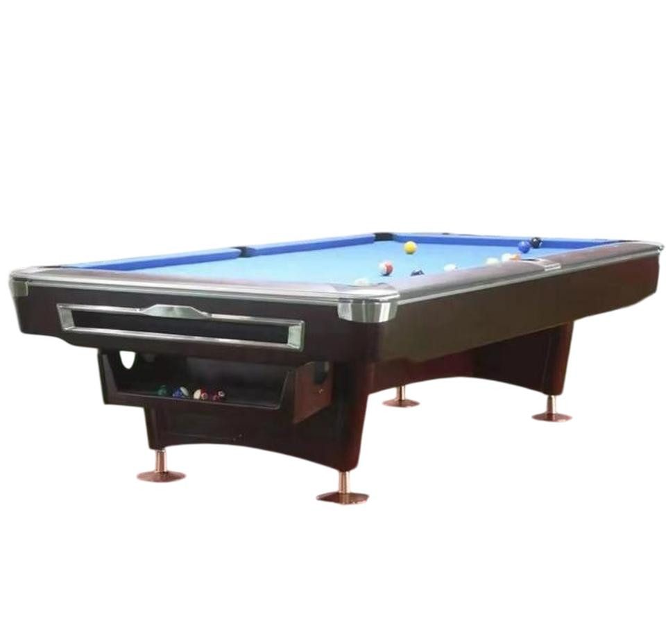 JVmoebel Billardtisch Designer Billardtisch 8ft Schwarz - Turniertisch für Poolspiele, Made in Europe