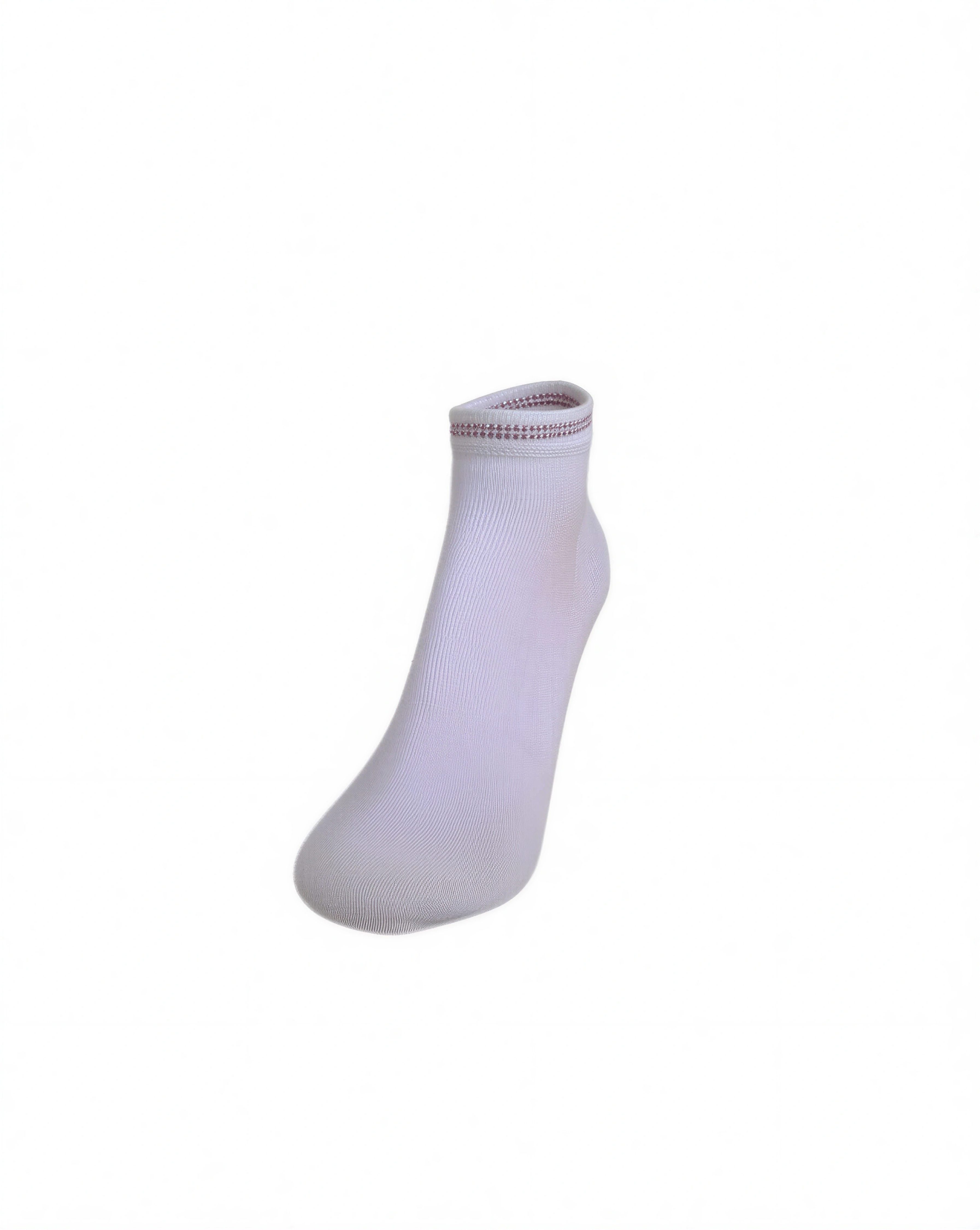 Sangiacomo Kurzsocken Damen mit zierlichen Nieten am Saum (Packung, 1-Paar) aus hautfreundlicher Baumwolle
