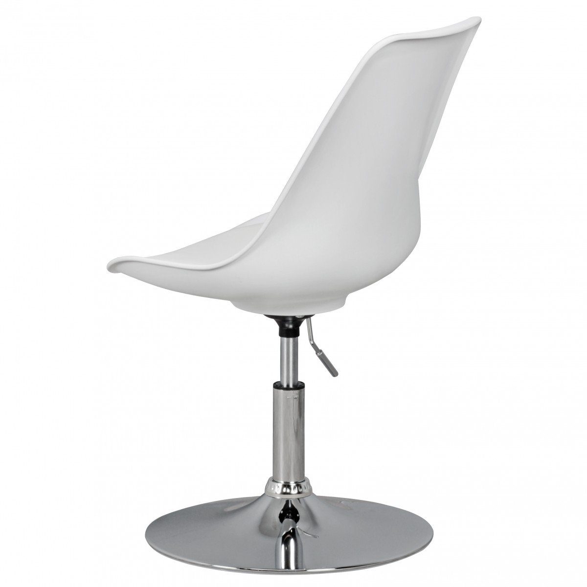KADIMA Besucherstuhl - Kunstlederbezug Bequemer DESIGN Weiß Büro-Stuhl mit Weiß Trompetenstuhl |