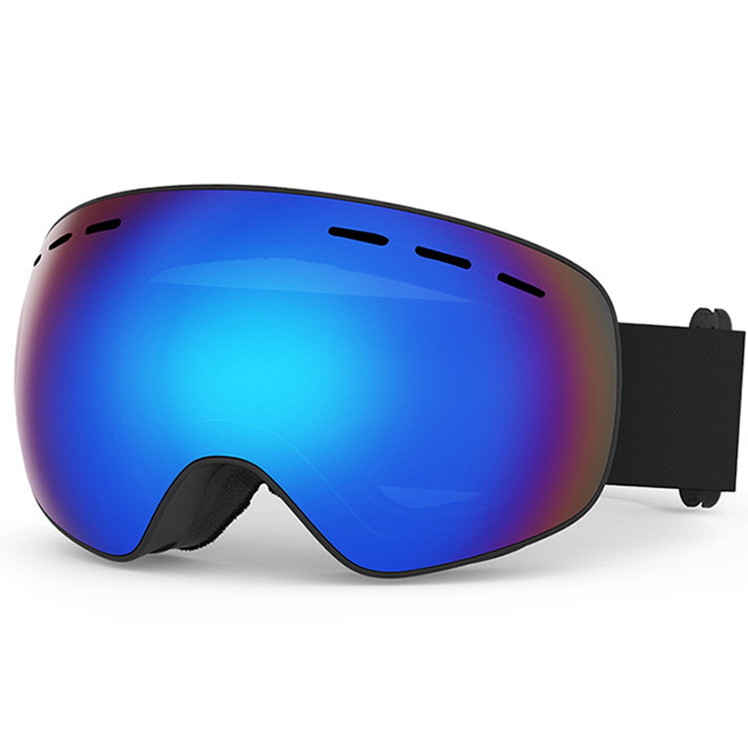RWEUOQ Skibrille Snowboardbrille Antibeschlag Premium Skibrille UV Schutz mit rahmen, (Skibrille mit Antibeschlag-Beschichtung und UV-Schutz, 1-St., Optimale Belüftung, stoßfester TPU-Rahmen, für Brillenträger), Premium-Ski- und Snowboardbrille für Erwachsene und Jugendliche