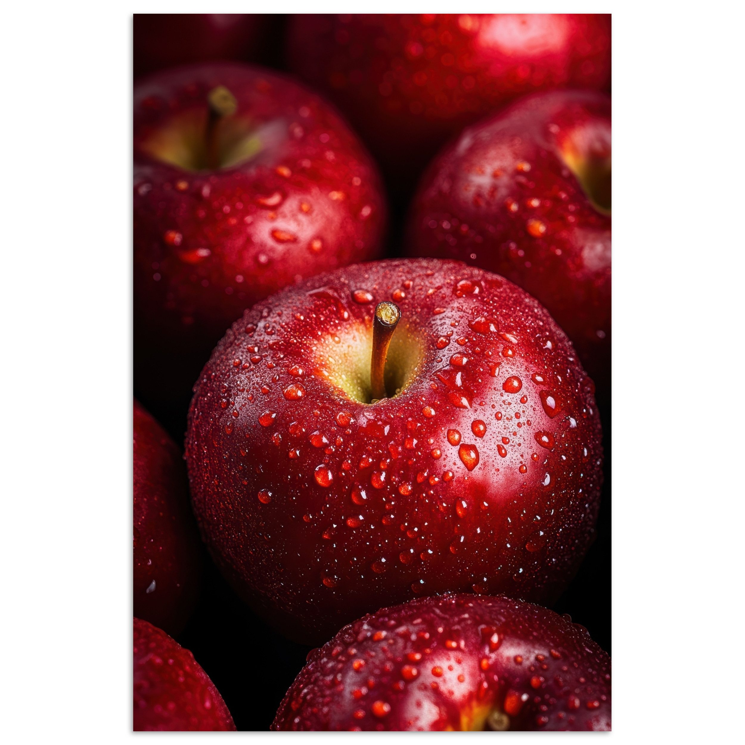 MuchoWow Poster Rot - Äpfel - günstig online kaufen