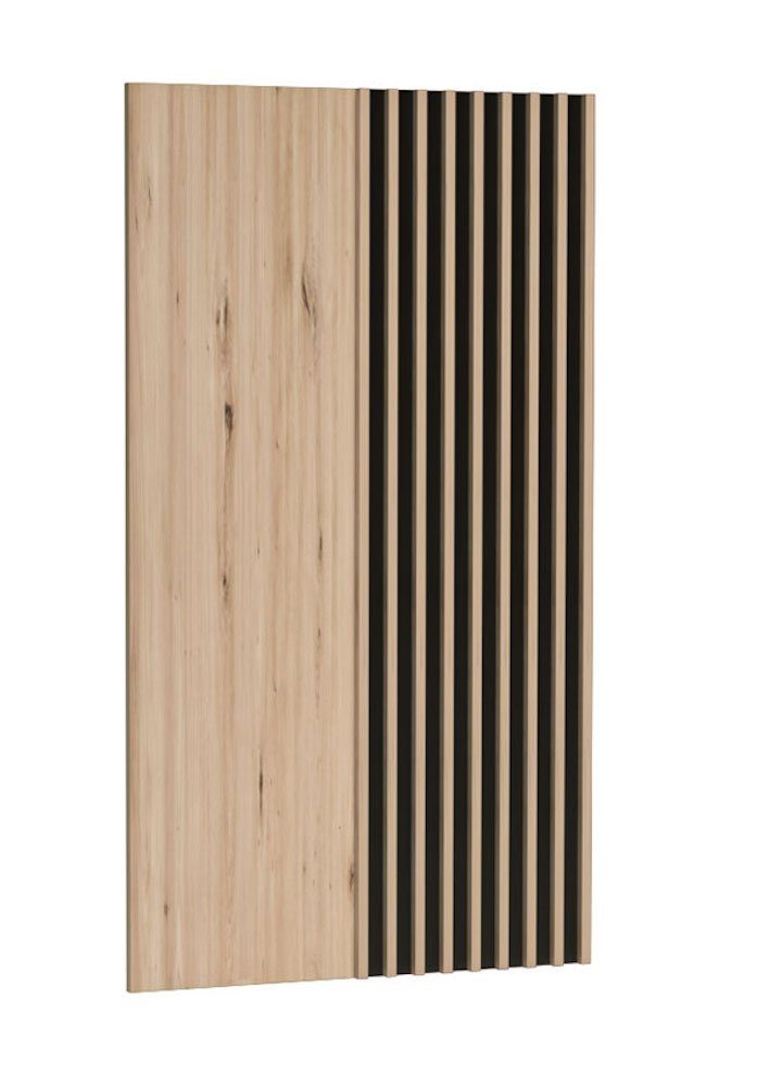 80cm Farbe Wandboard Cali, Feldmann-Wohnen / Artisan Eiche wählbar schwarz