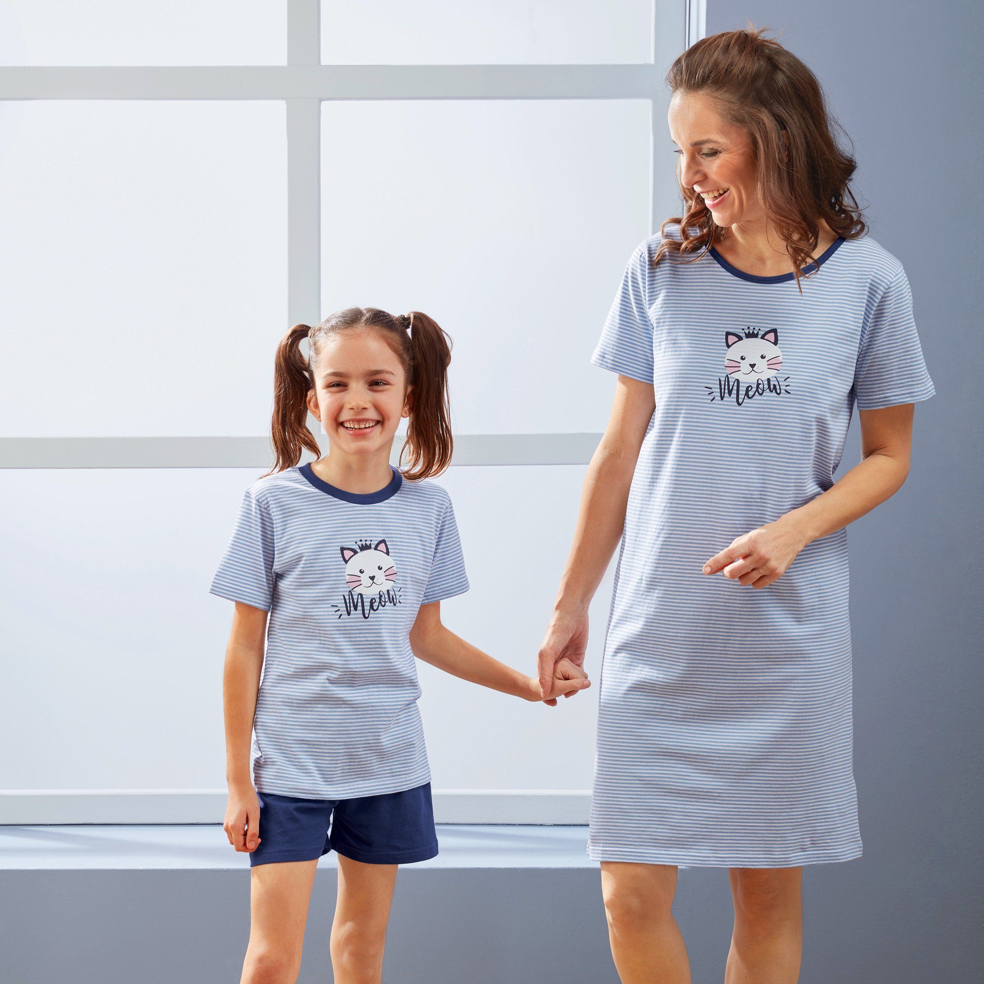 Pyjama Kinder-Shorty Streifen Müller Erwin Single-Jersey