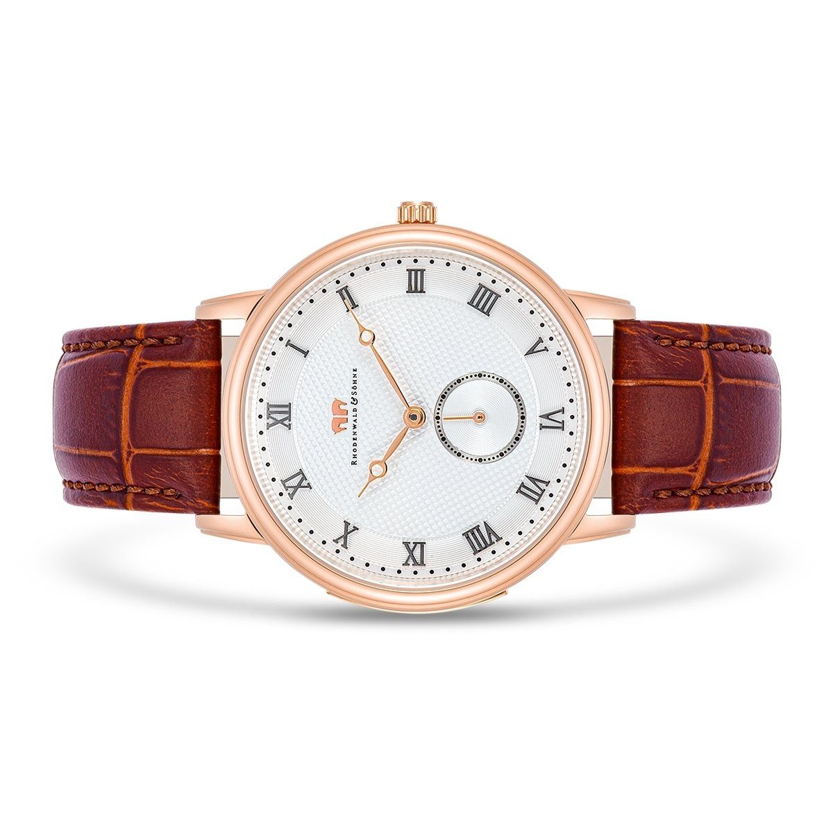 Rhodenwald & Söhne Quarzuhr Moonlight roségold, mit Echtleder-Armband günstig online kaufen