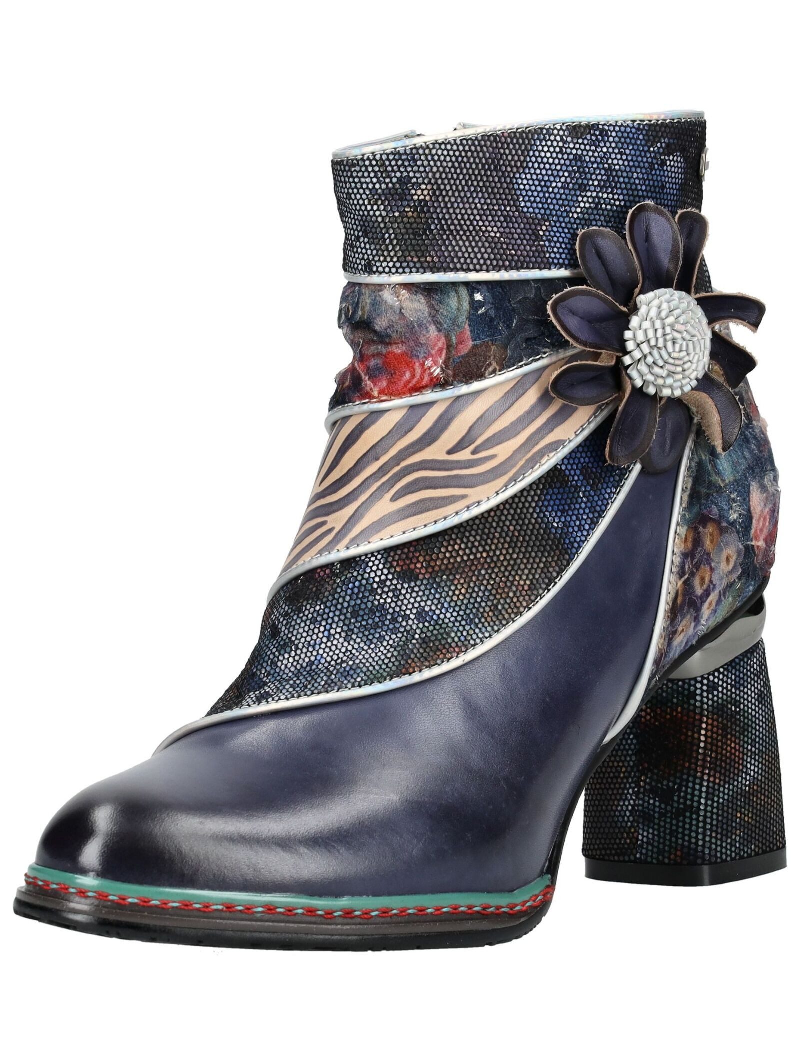 LAURA VITA Stiefelette Leder/Textil High-Heel-Stiefelette günstig online kaufen