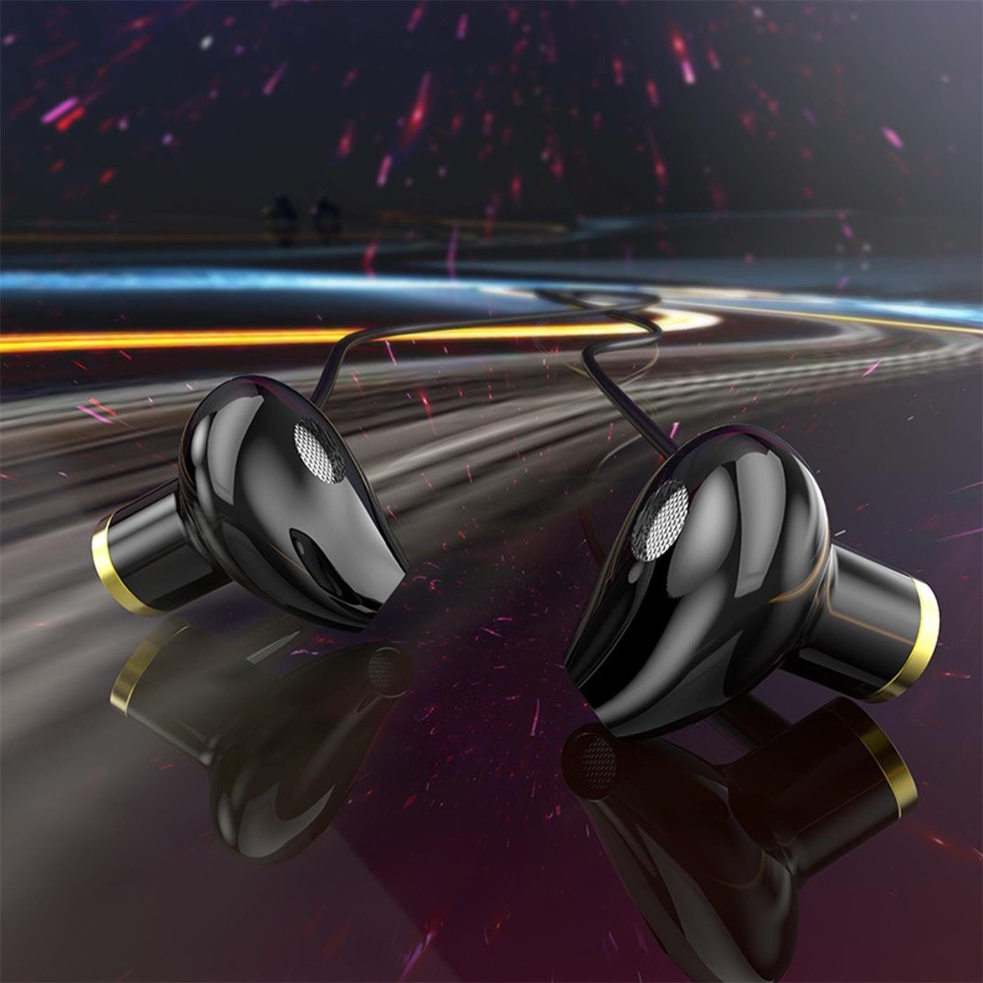 HOCO M47 Canorous 3,5mm Klinke Beats) Ear (Köpfhörer Headset In Schwarz Klinke mm Smartphone-Headset 3.5 mit Mikrofon