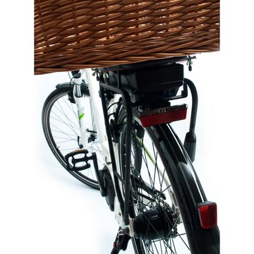 Aumüller Tierfahrradkorb Fahrrad-Tierkorb mit Halter, L: 68 cm - Gepäckträgermontage