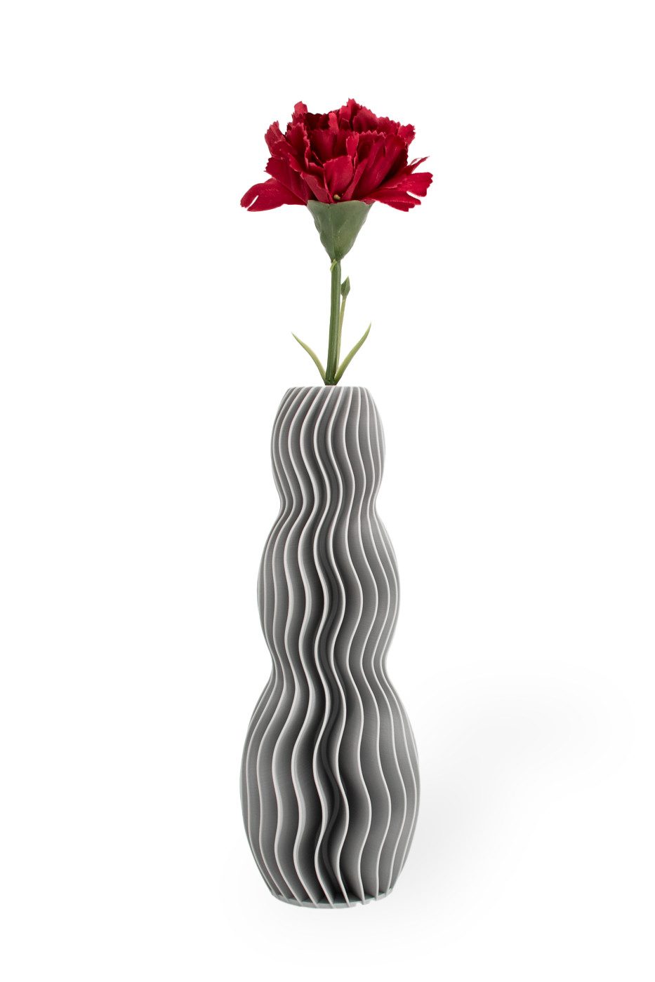 Shapes - Decorations Dekovase Wave Three - Exclusive by Martin Žampach, Vase, 10 Farben (Einzelmodell, Vase mit Borosilikatglas zur Nutzung mit Wasser), Wasserdicht; Leichte Struktur innerhalb des Materials (Rillung)