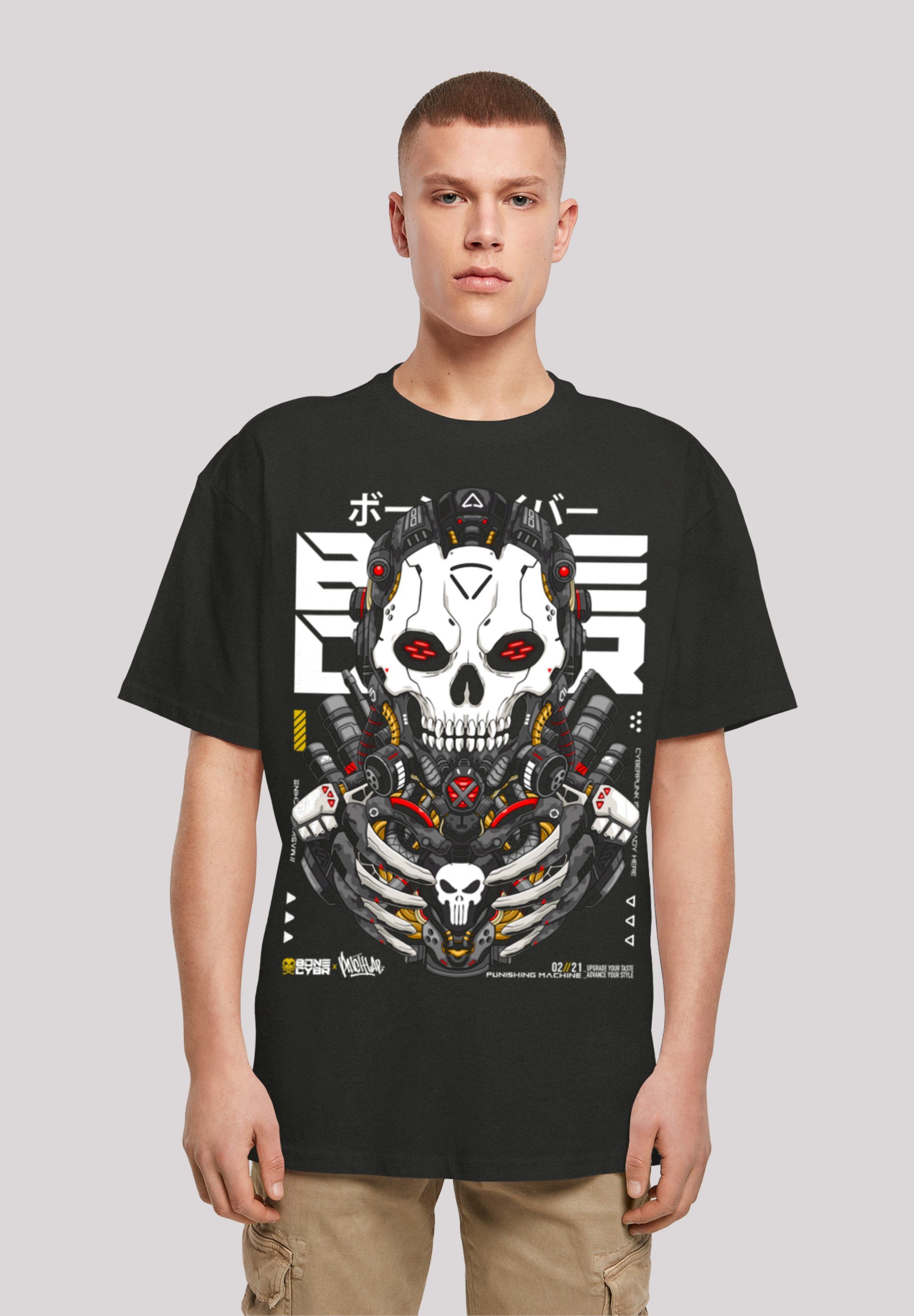 F4NT4STIC T-Shirt Bone Cyber Punishing Machine CYBERPUNK STYLES Print schwarz