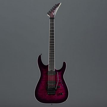 Jackson E-Gitarre, Pro Plus Dinky DKAQ Transparent Purple Burst - E-Gitarre