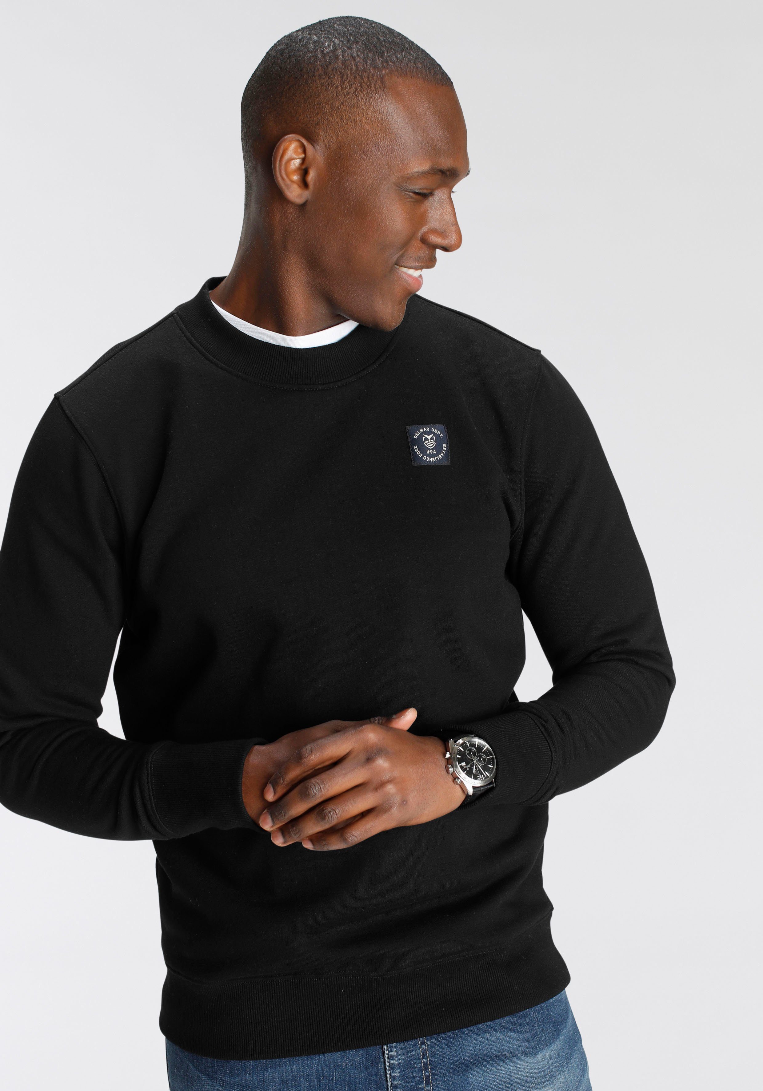DELMAO Sweatshirt Langarm, Regular Fit, unifarben, günstig online kaufen